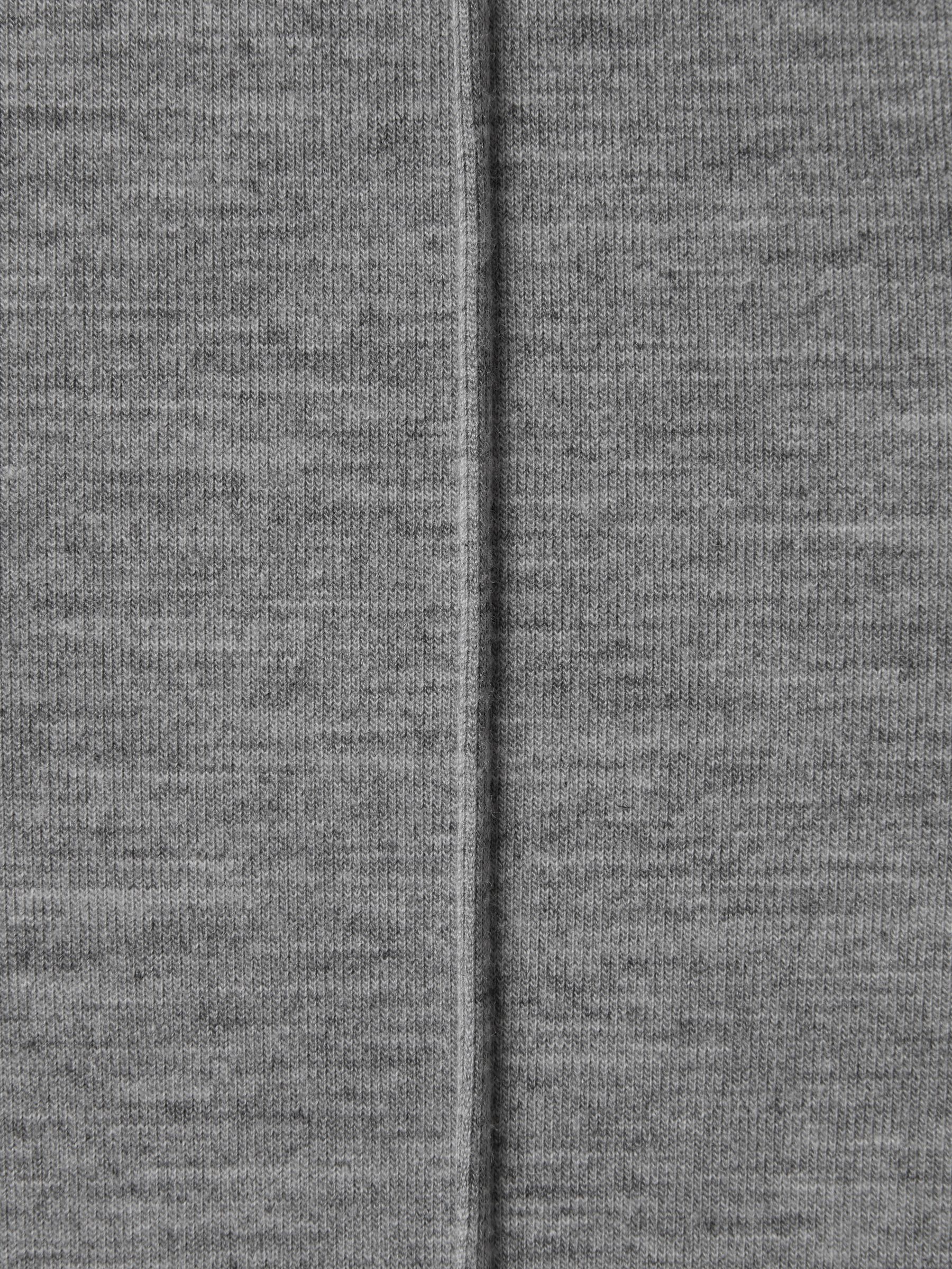 Teen jersey joggingbroek van interlockstof met trekkoord in zacht grijs - Afbeelding 6 van 6