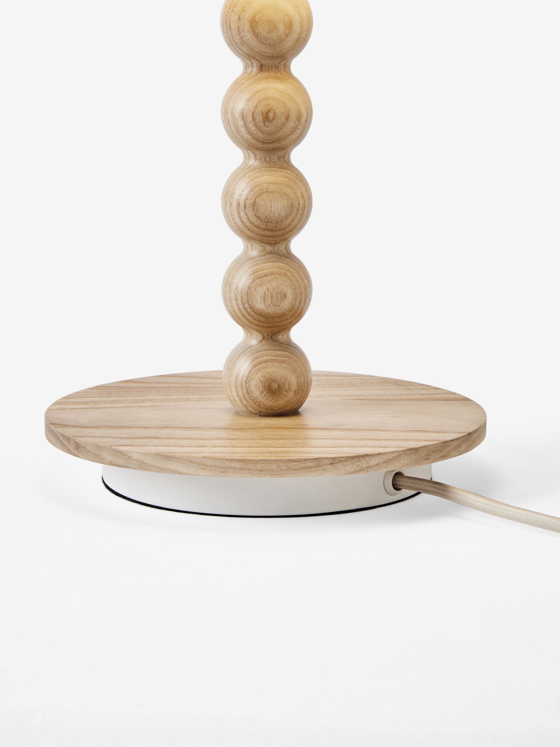 Lila Table Lamp in Cream/Wood - Image 4 of 4