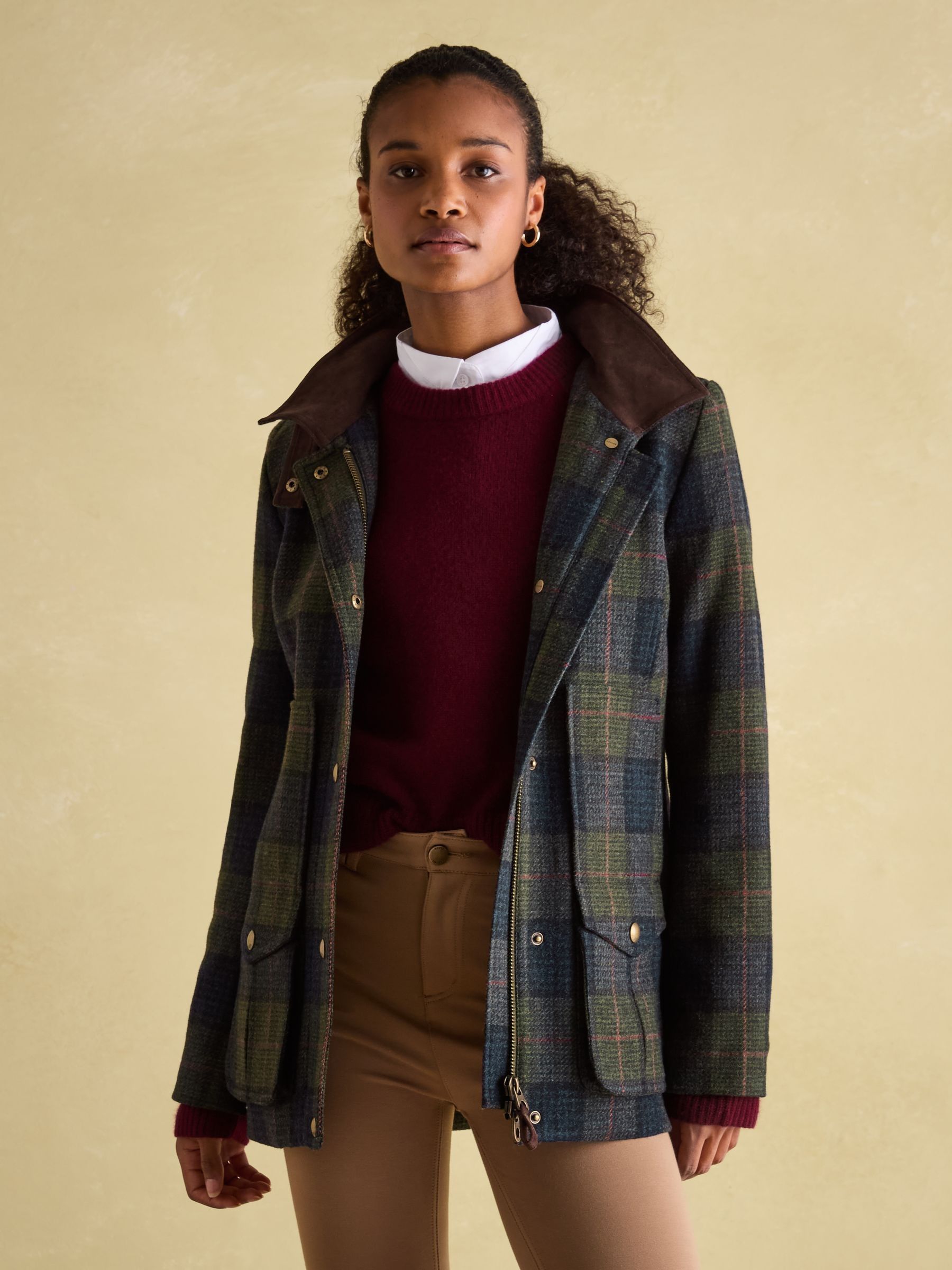 Fieldcoat Navy/Khaki Tweed Jacket - Image 3 of 8