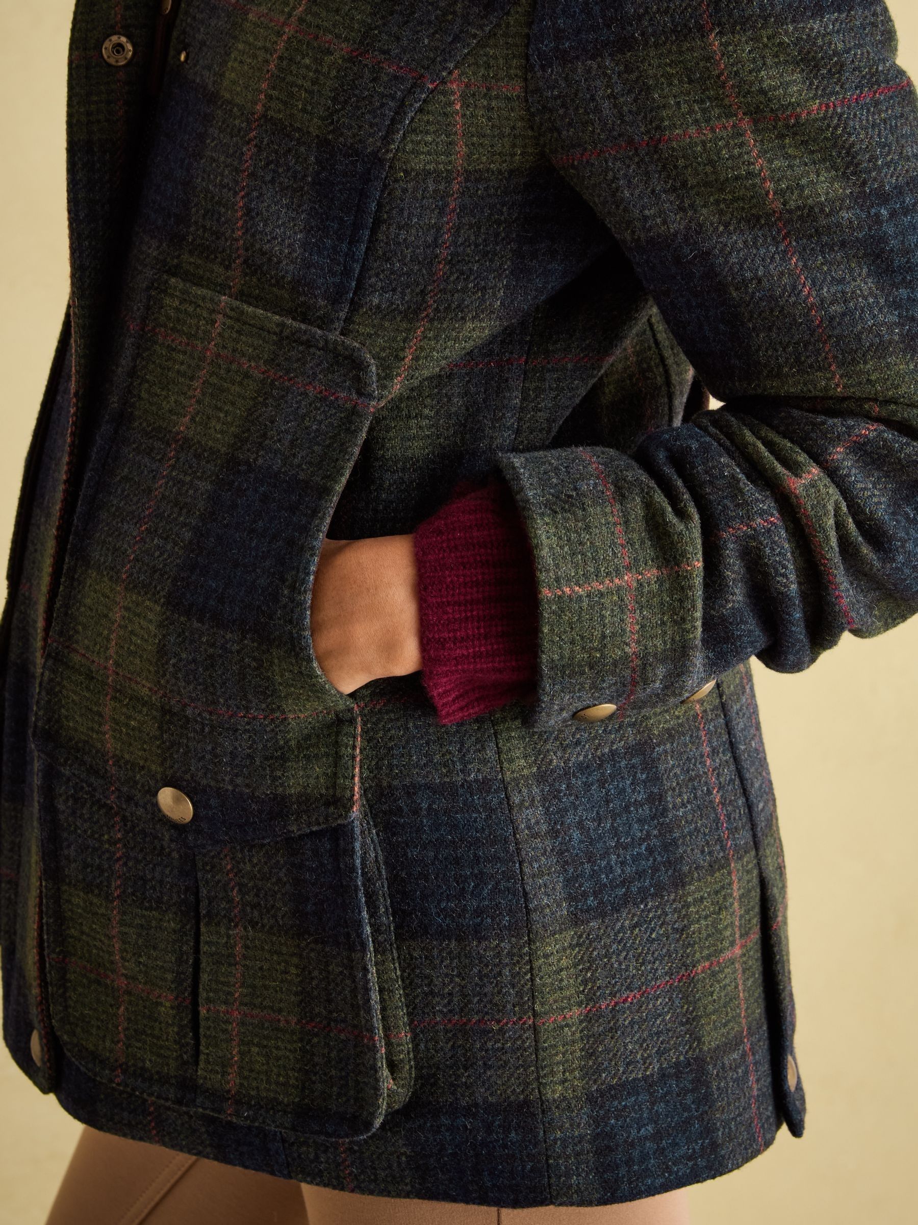 Fieldcoat Navy/Khaki Tweed Jacket - Image 4 of 8