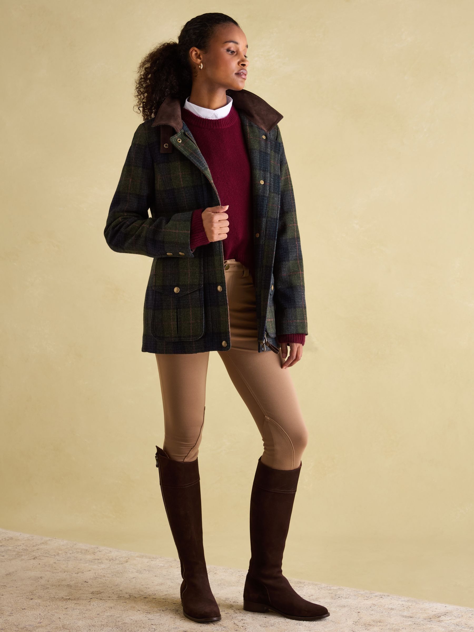 Fieldcoat Navy/Khaki Tweed Jacket - Image 6 of 8