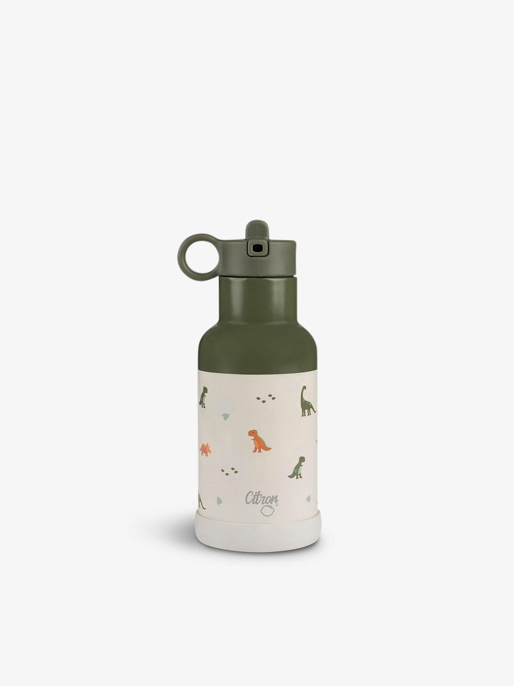 Citron Reusable Dinosaur Insulated Water Bottle 350ml - Image 1 of 8