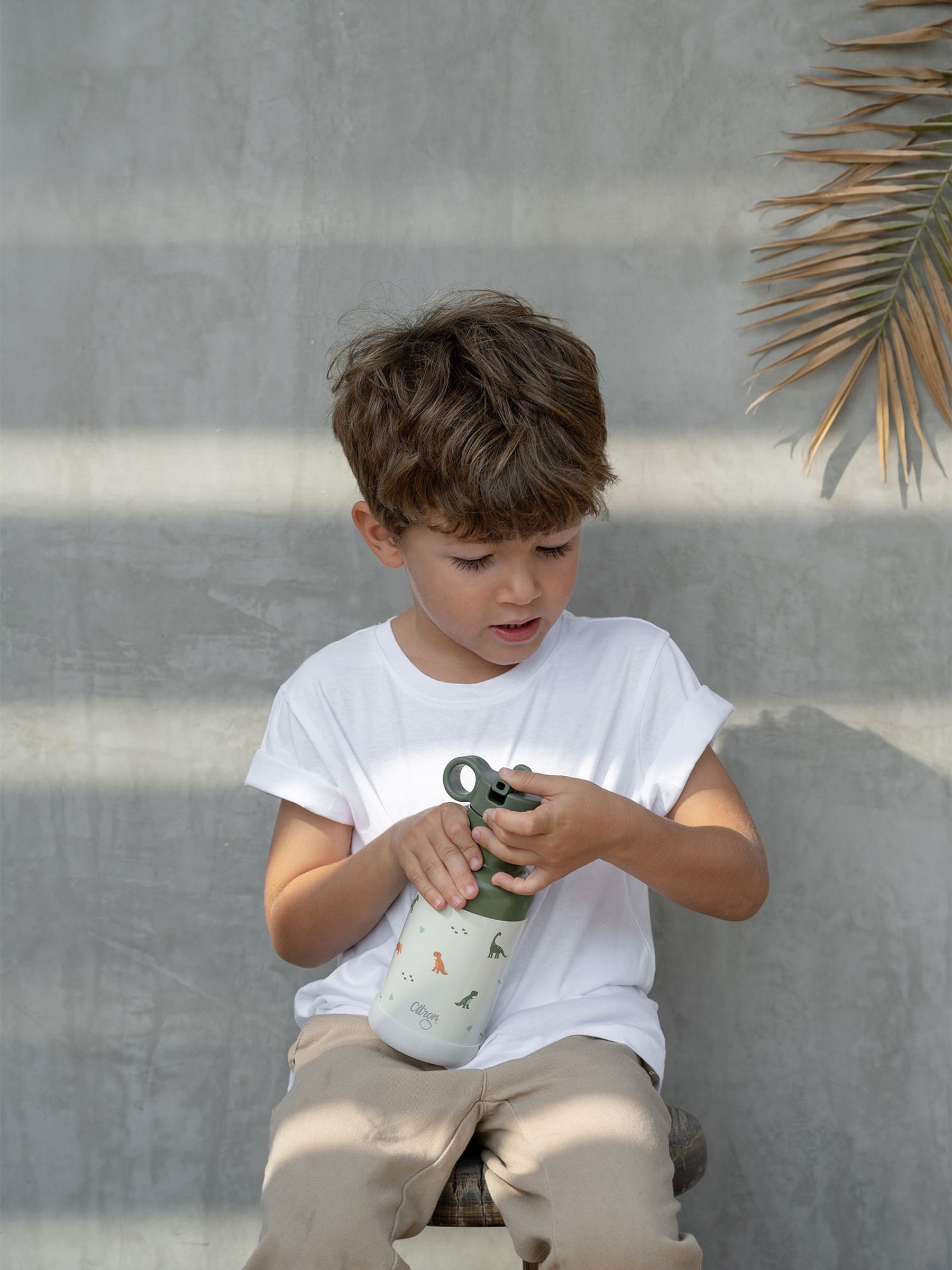 Citron Reusable Dinosaur Insulated Water Bottle 350ml - Image 8 of 8
