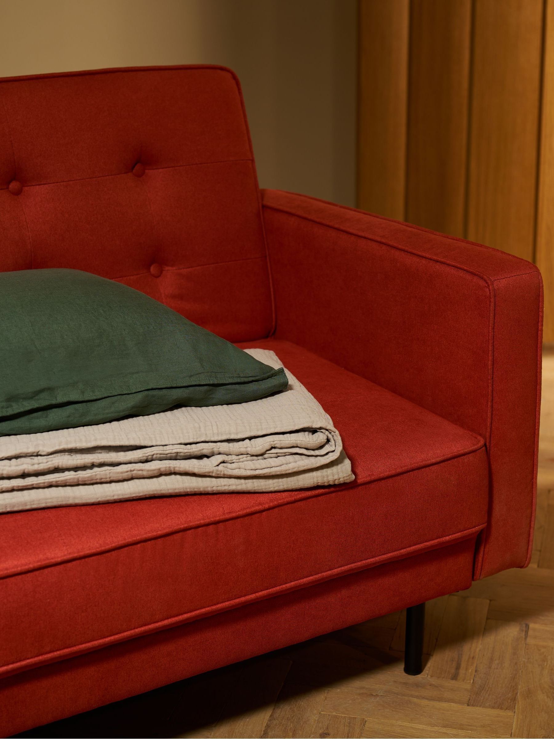 Rosslyn Left Hand Facing Sofa Bed in Orange - Image 3 of 5