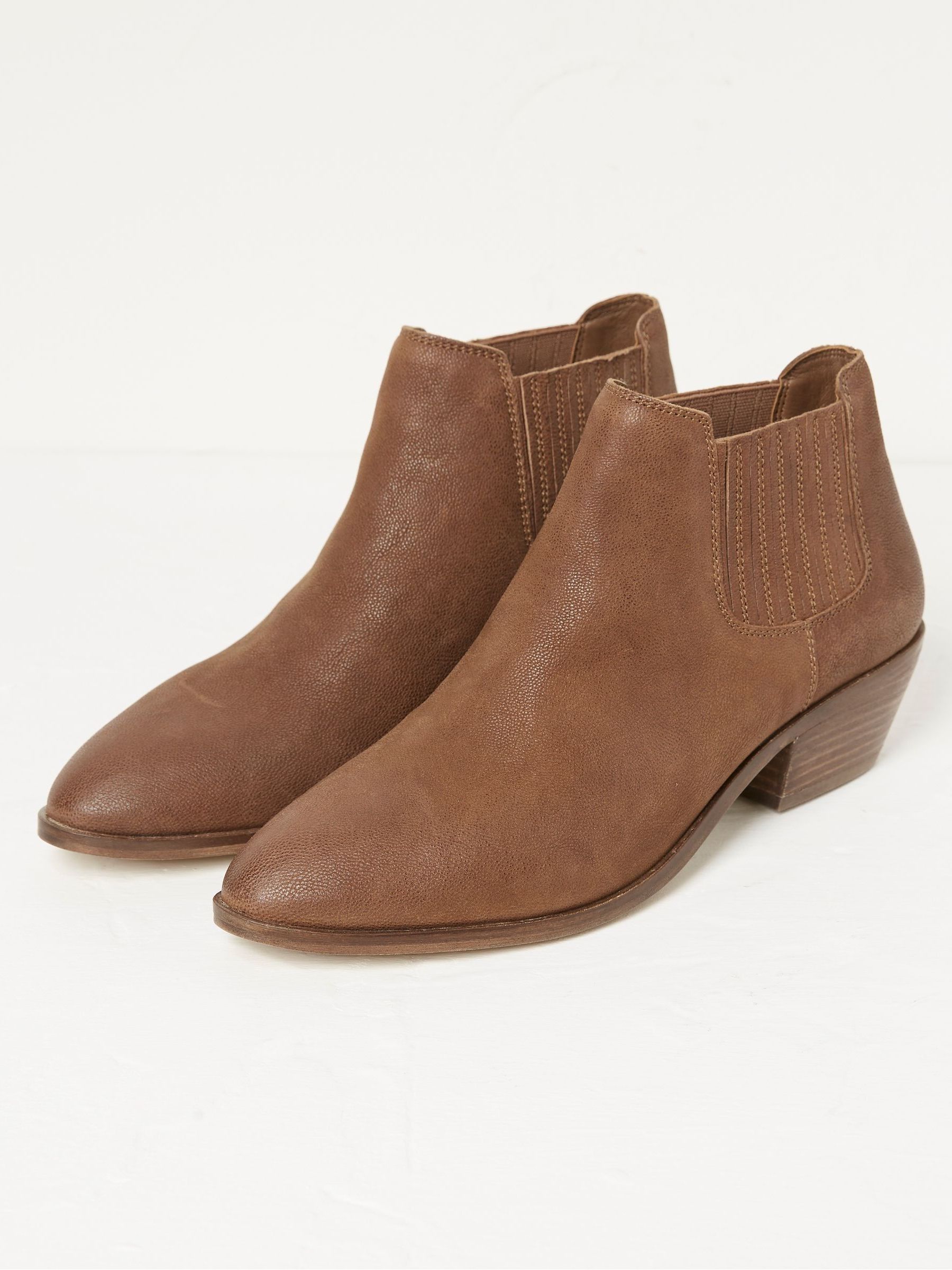 Brown Western Ankle Boots - Image 2 of 4