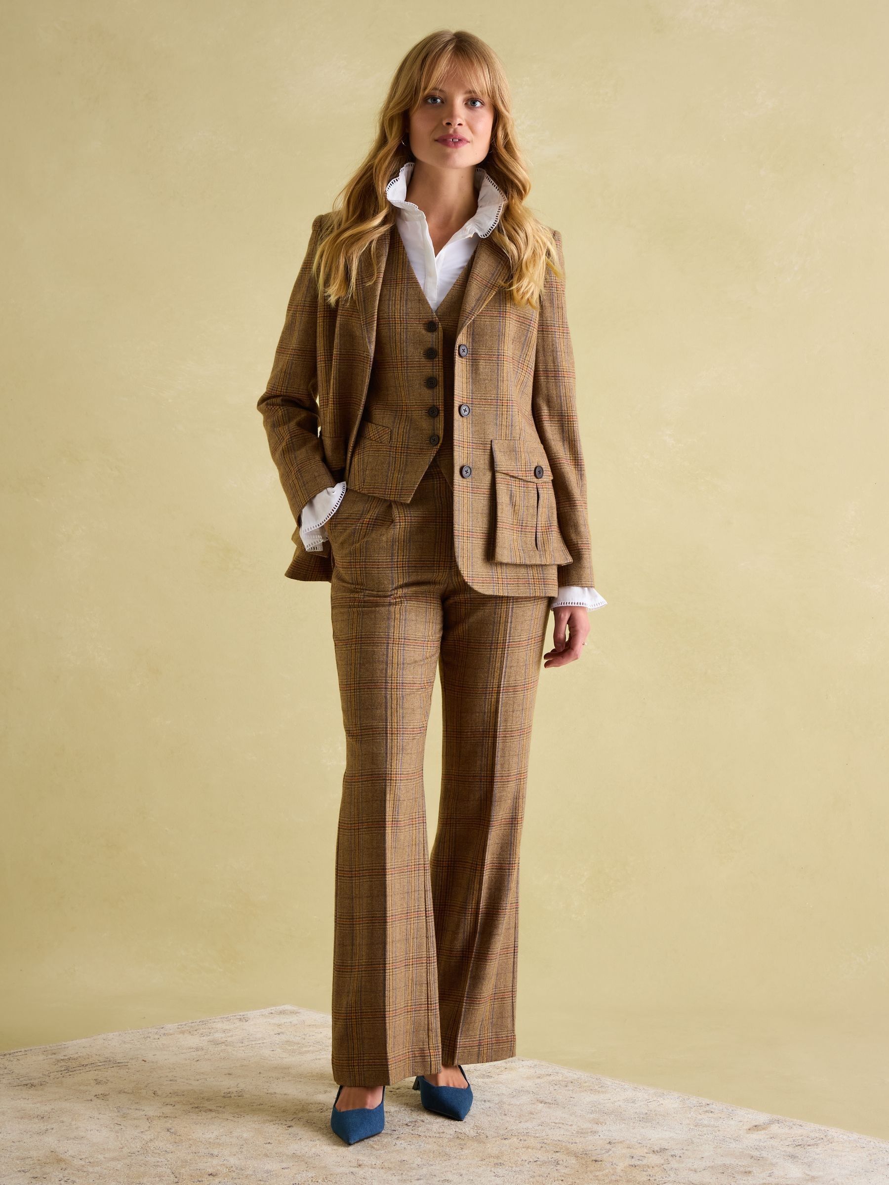Foxley Brown Check Tweed Suit Blazer - Image 3 of 10