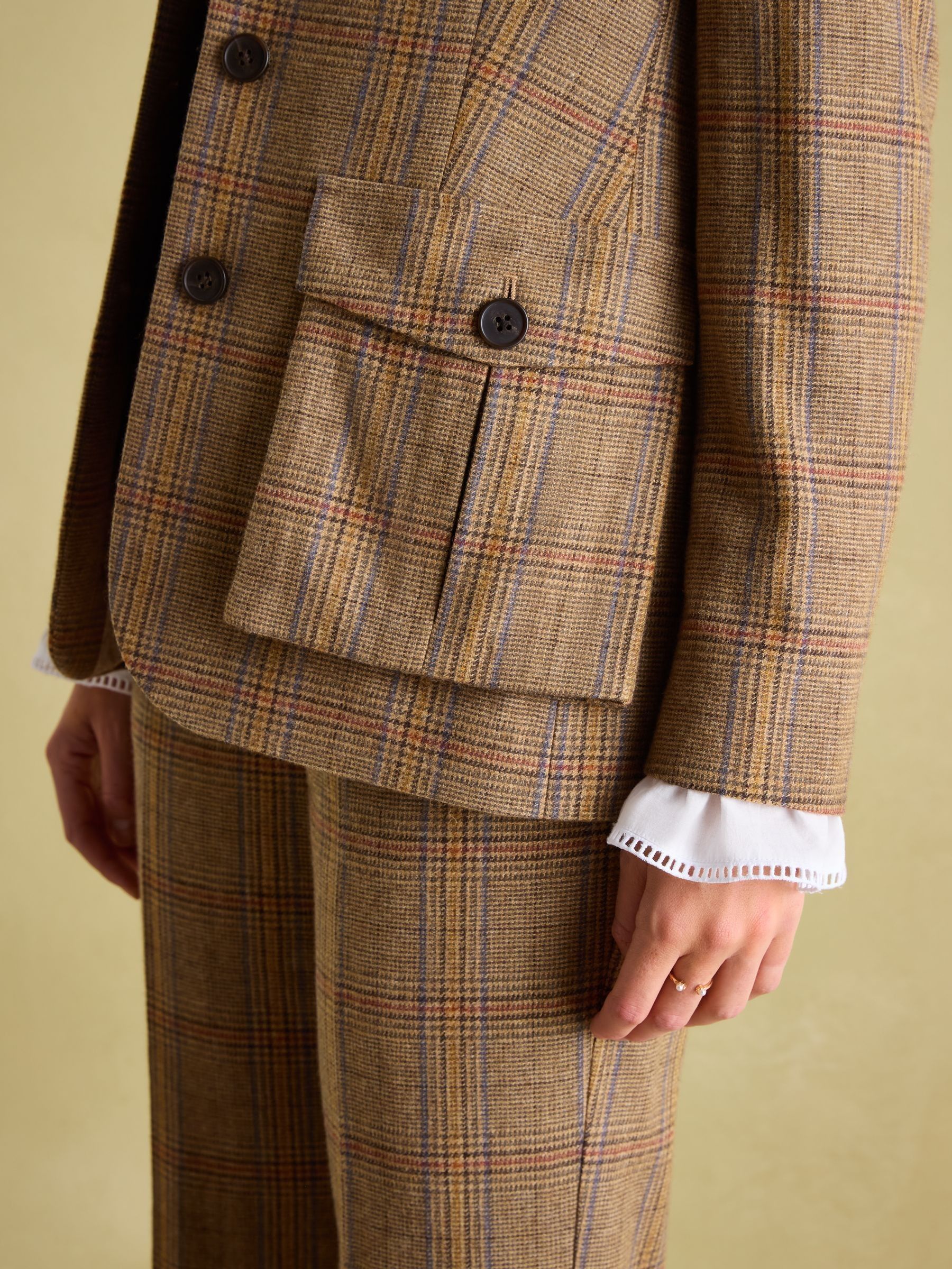 Foxley Brown Check Tweed Suit Blazer - Image 5 of 10