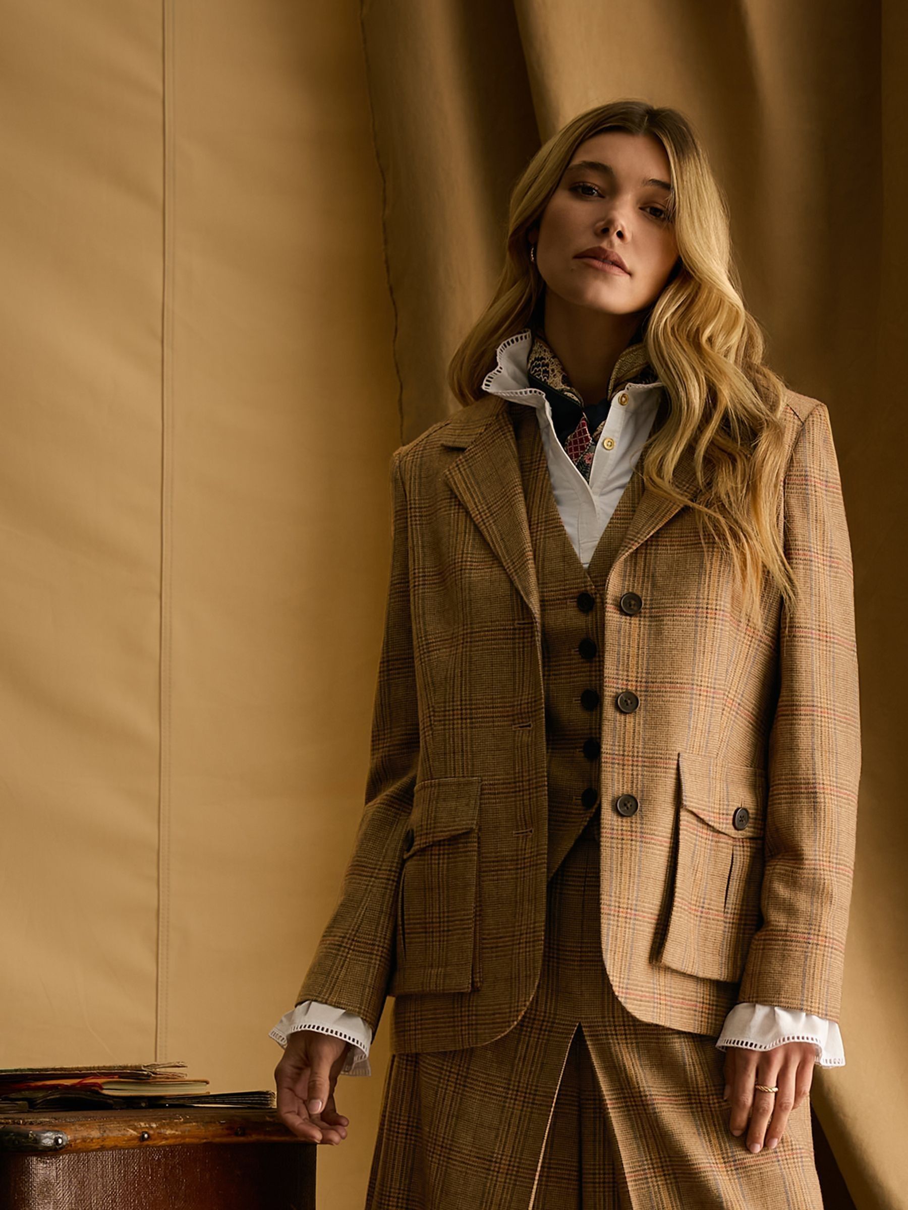 Foxley Brown Check Tweed Suit Blazer - Image 7 of 10
