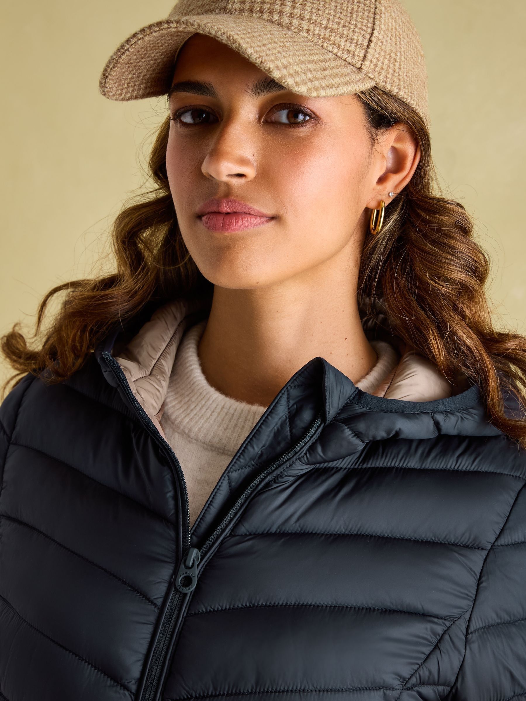 Kenley Navy Showerproof Padded Coat with Hood - Image 4 of 6