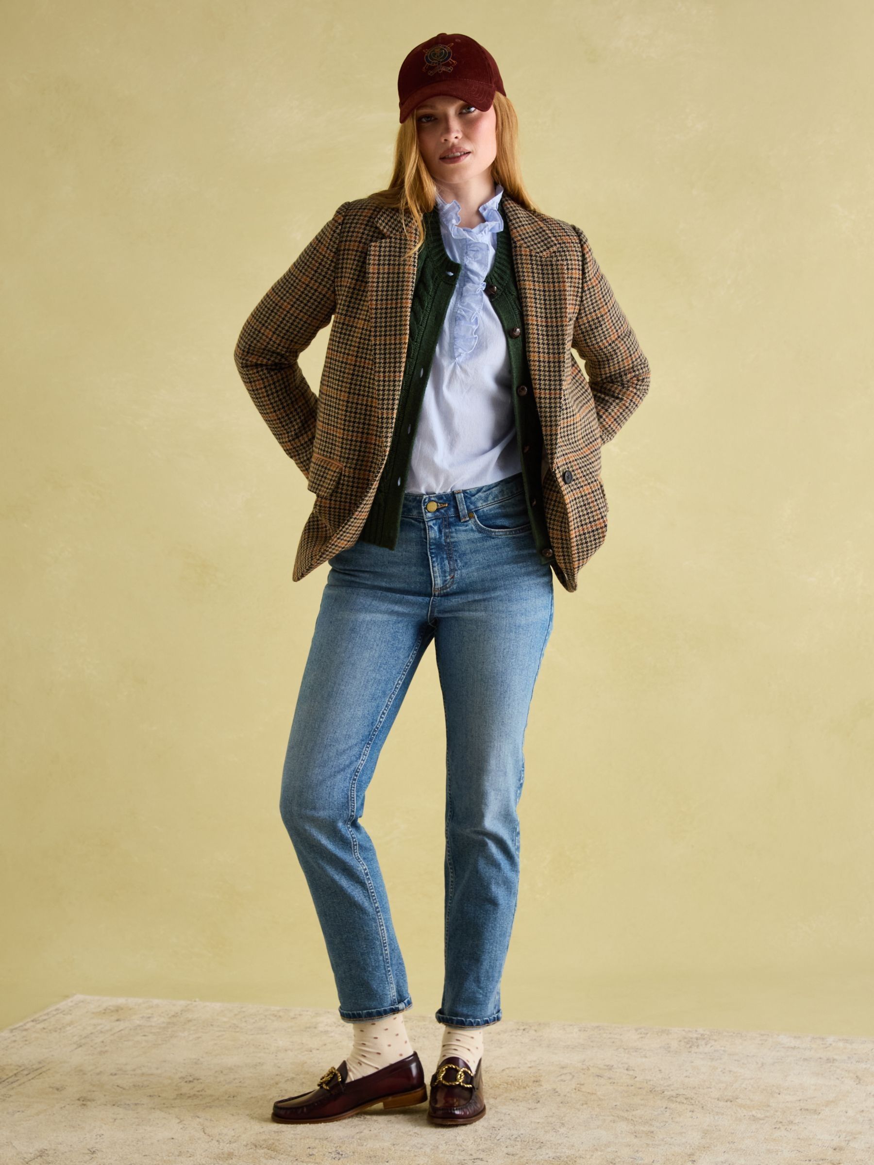 Hackmore Check Relaxed Fit Wool Blend Tweed Blazer - Image 3 of 9