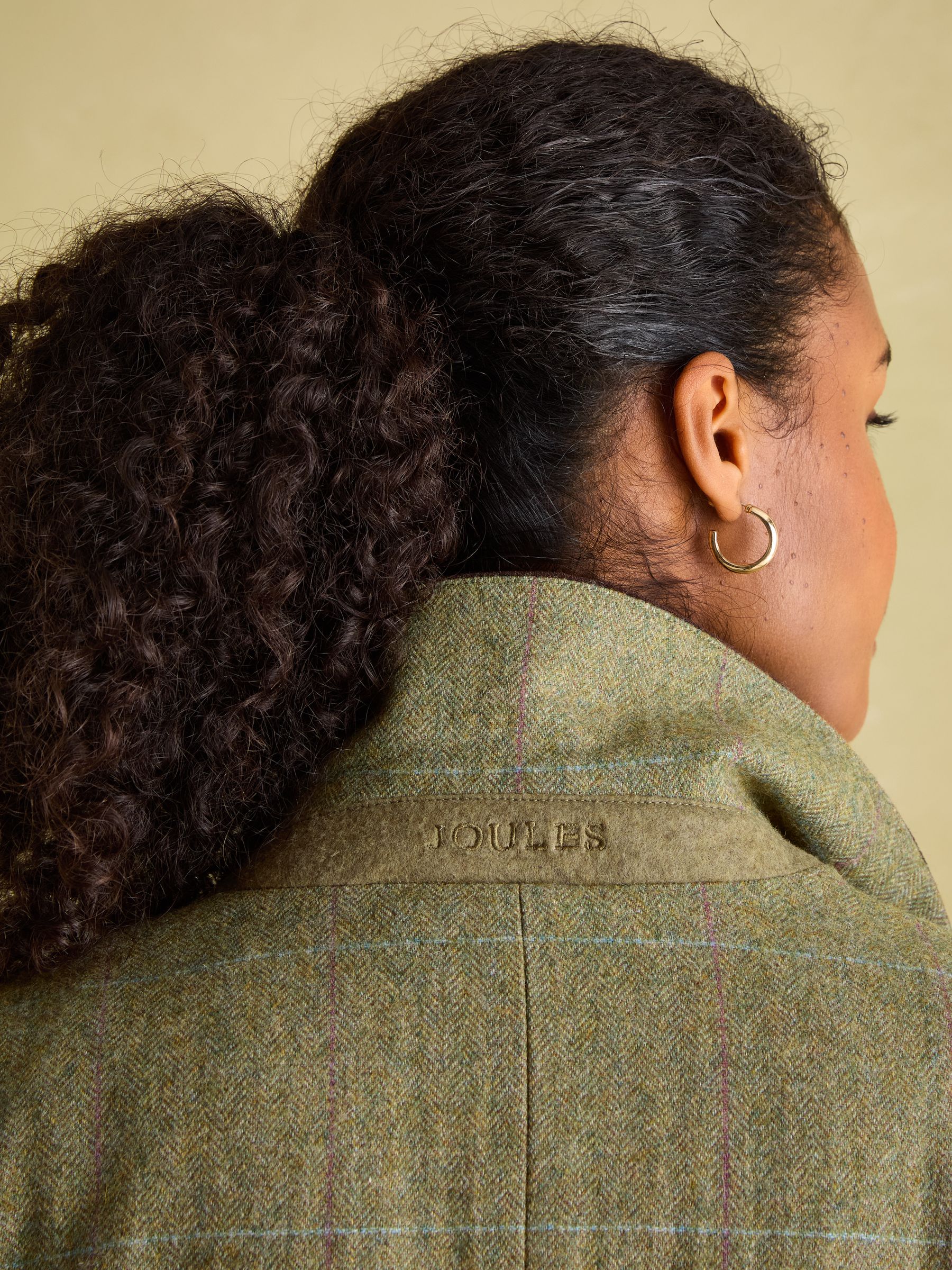 Fayfair Khaki Green Tweed Hacking Jacket - Image 6 of 7