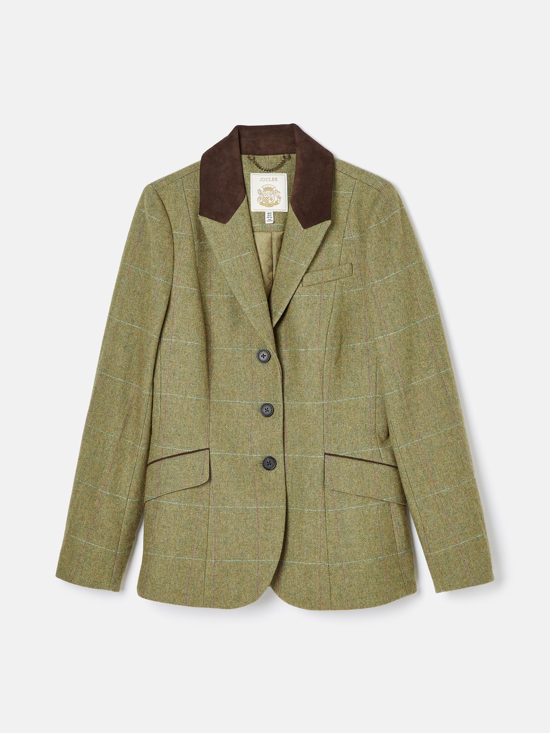 Fayfair Khaki Green Tweed Hacking Jacket - Image 7 of 7