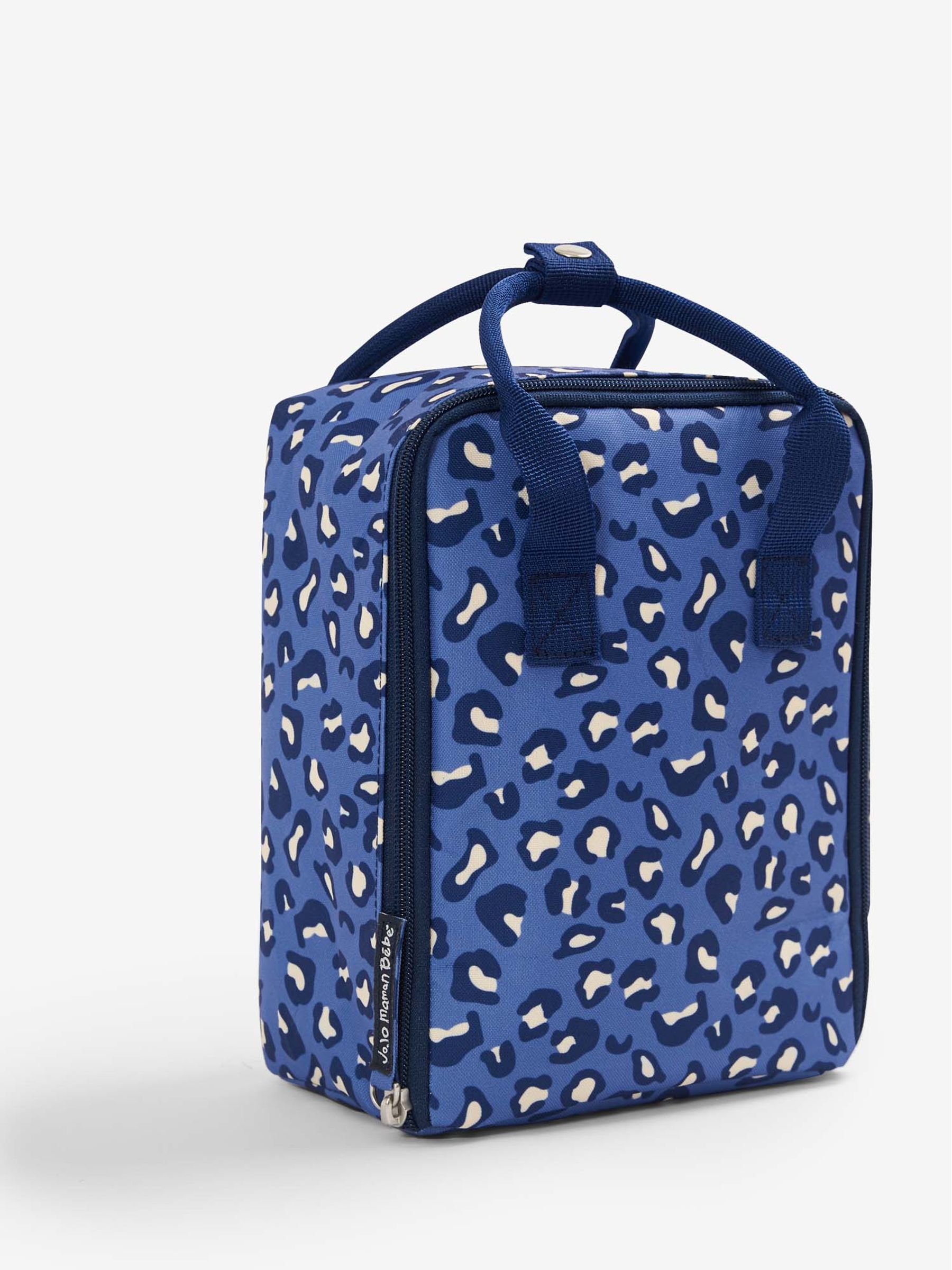 Blue Leopard Print Insulated Food & Bottle Bag - Image 1 of 2