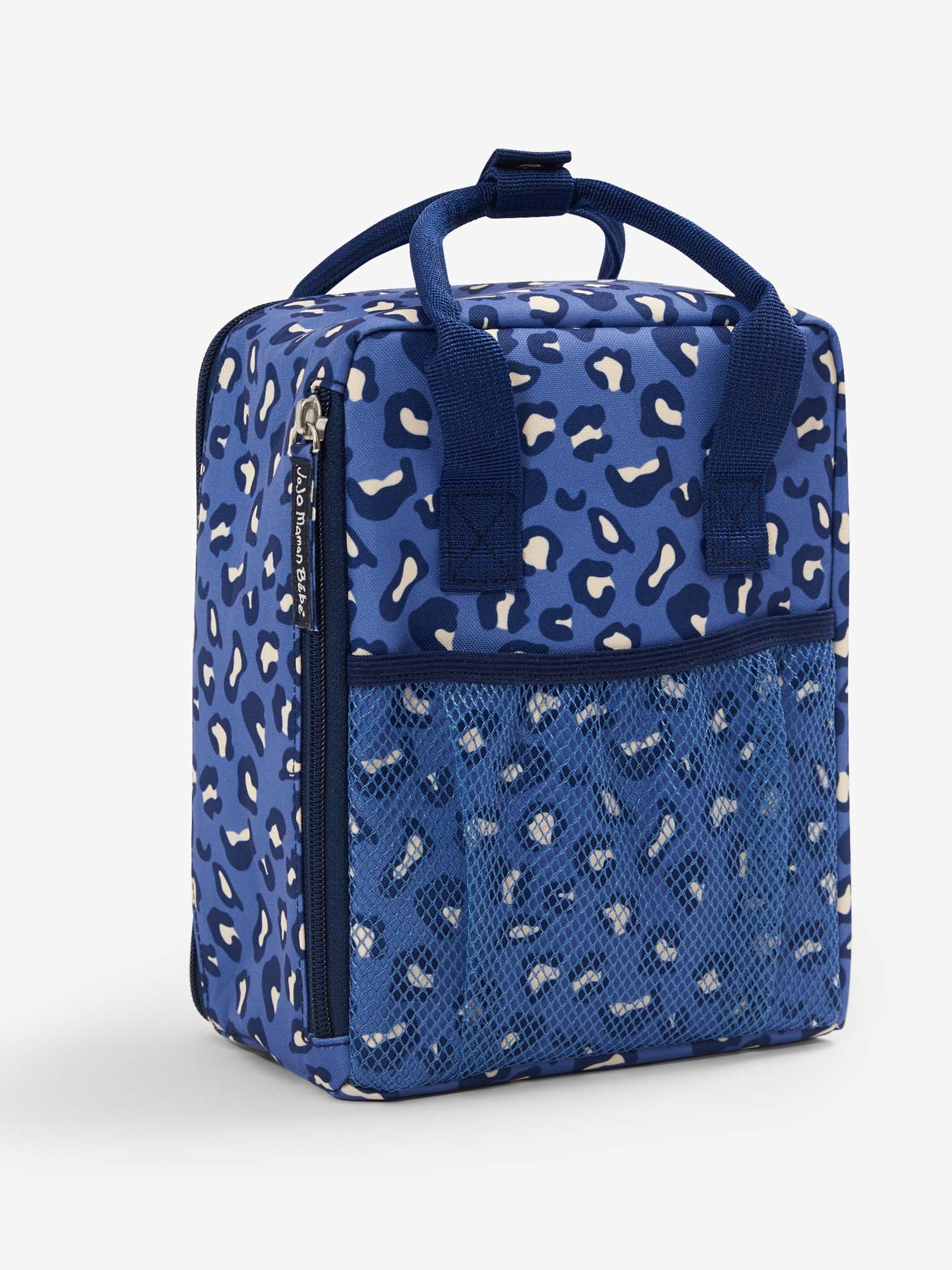 Blue Leopard Print Insulated Food & Bottle Bag - Image 2 of 2