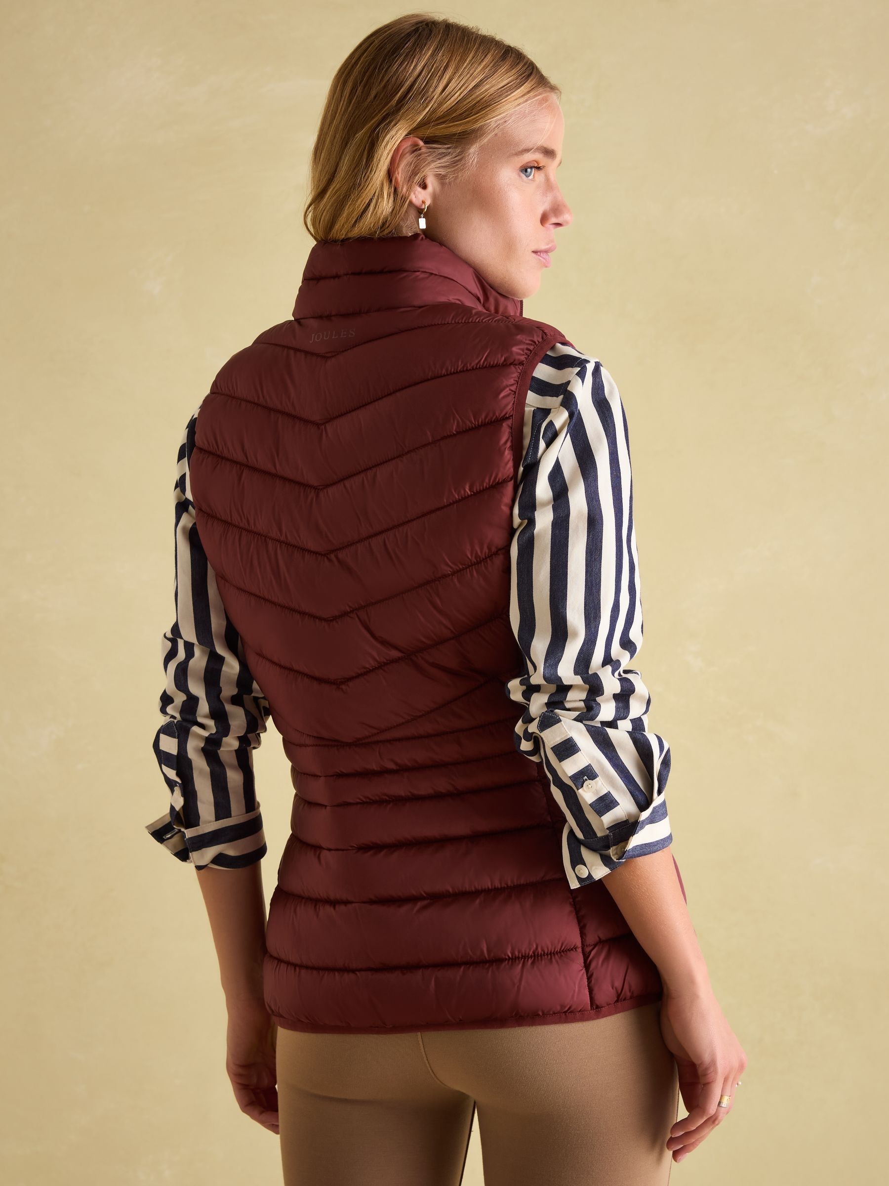 Kenley Burgundy Showerproof Padded Gilet - Image 2 of 6