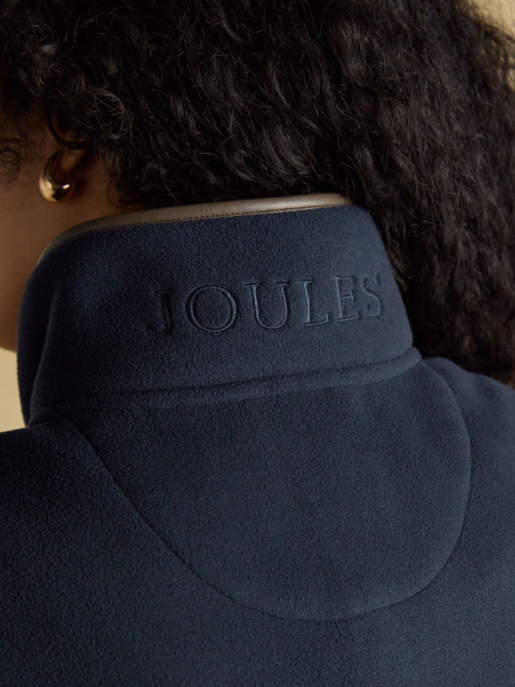 Heritage Navy Blue Fleece Gilet - Image 11 of 12