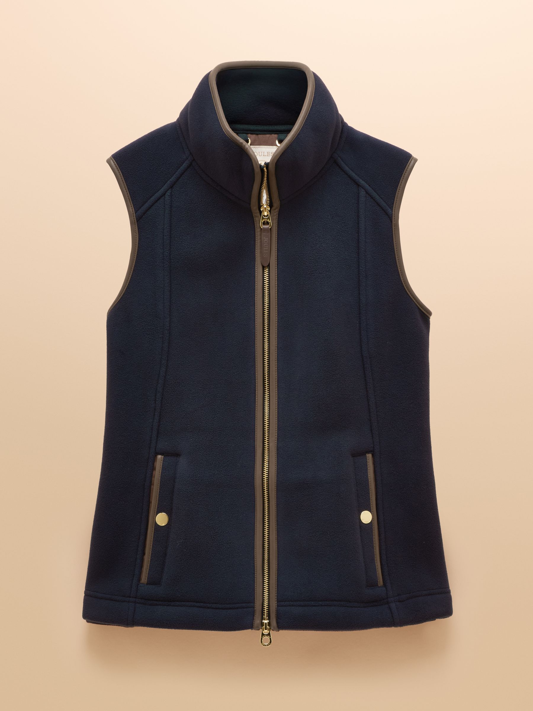 Heritage Navy Blue Fleece Gilet - Image 12 of 12