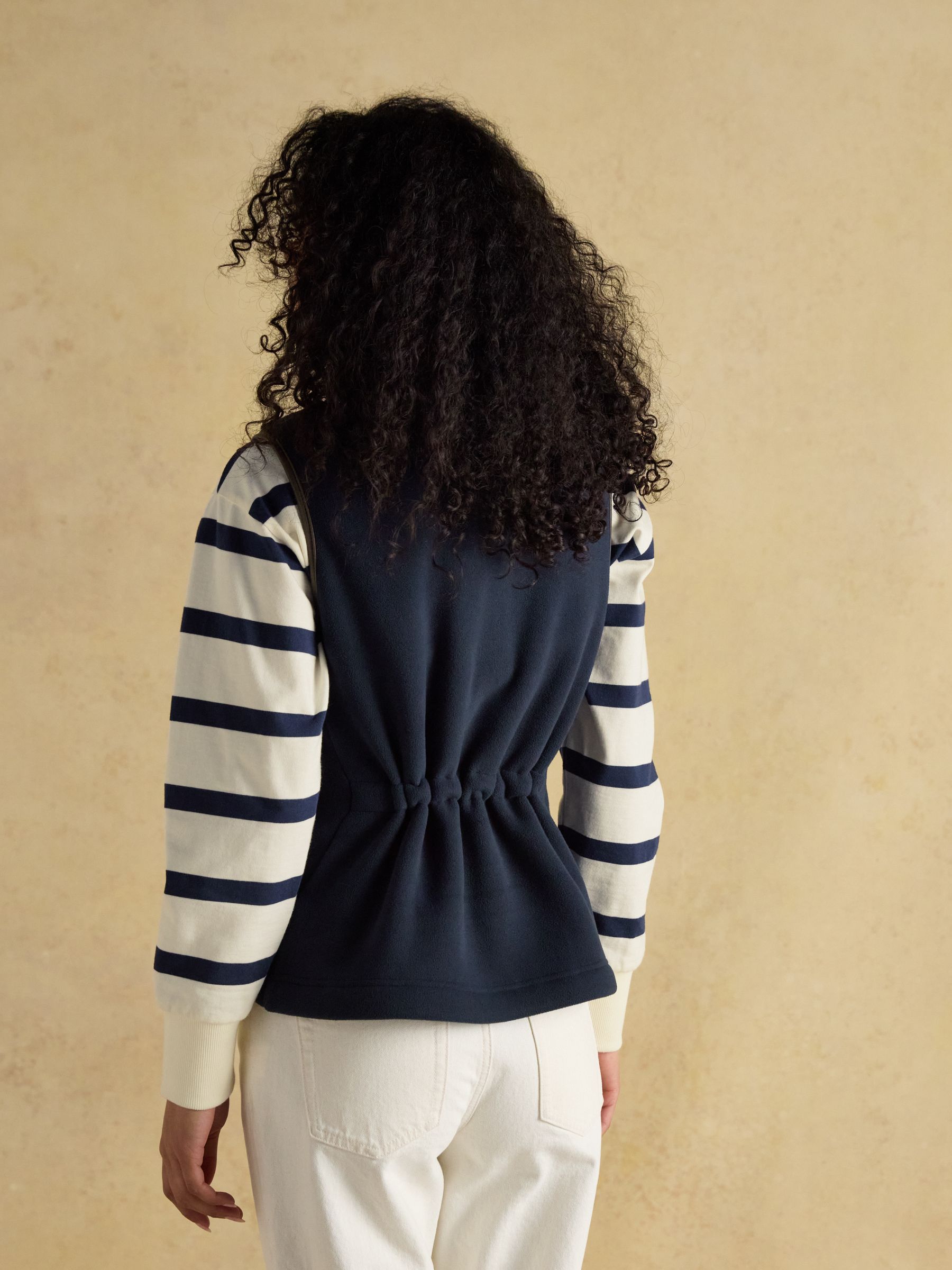 Fairbourne Navy Fleece Gilet - Image 2 of 7