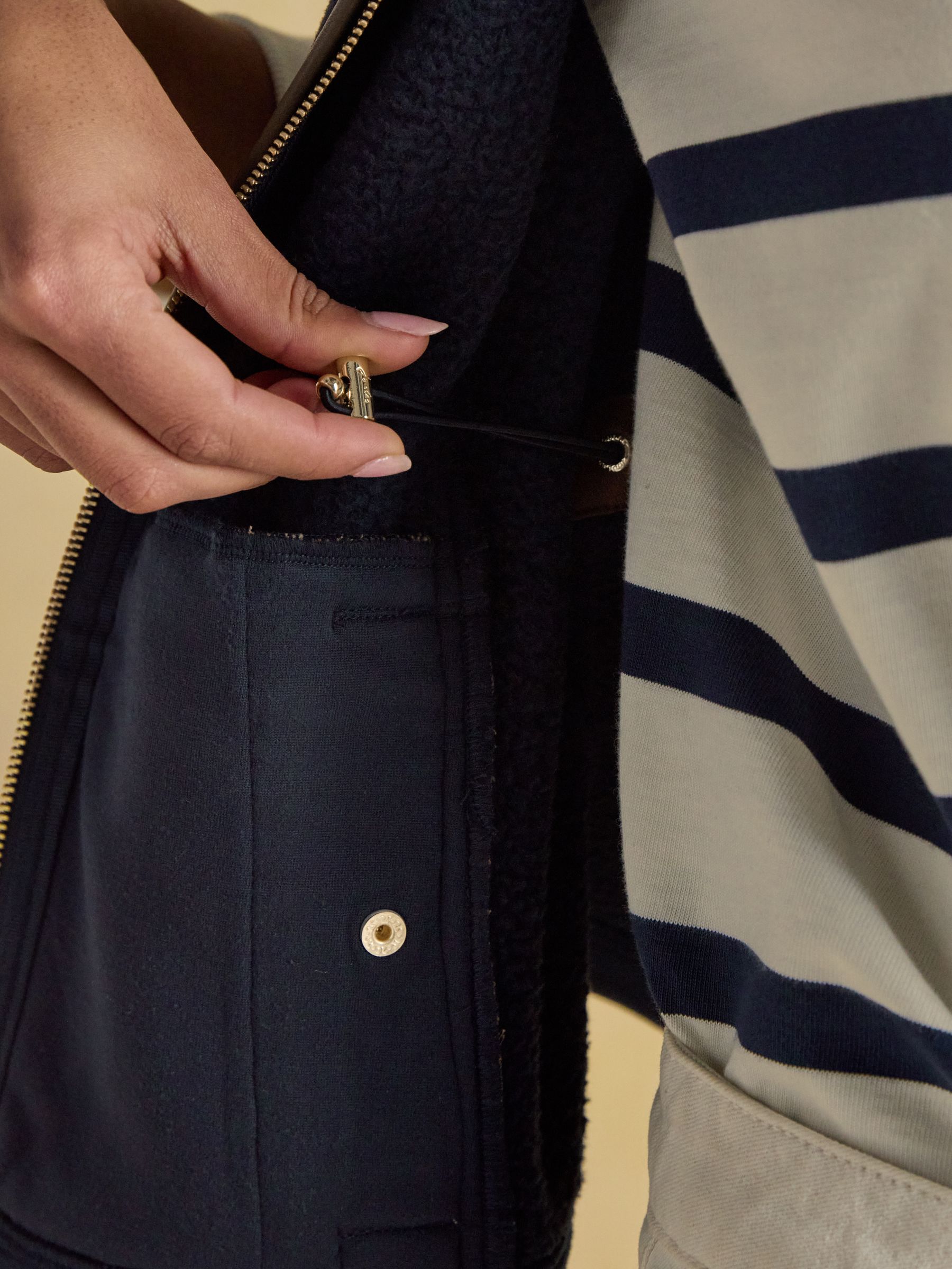 Fairbourne Navy Fleece Gilet - Image 6 of 7
