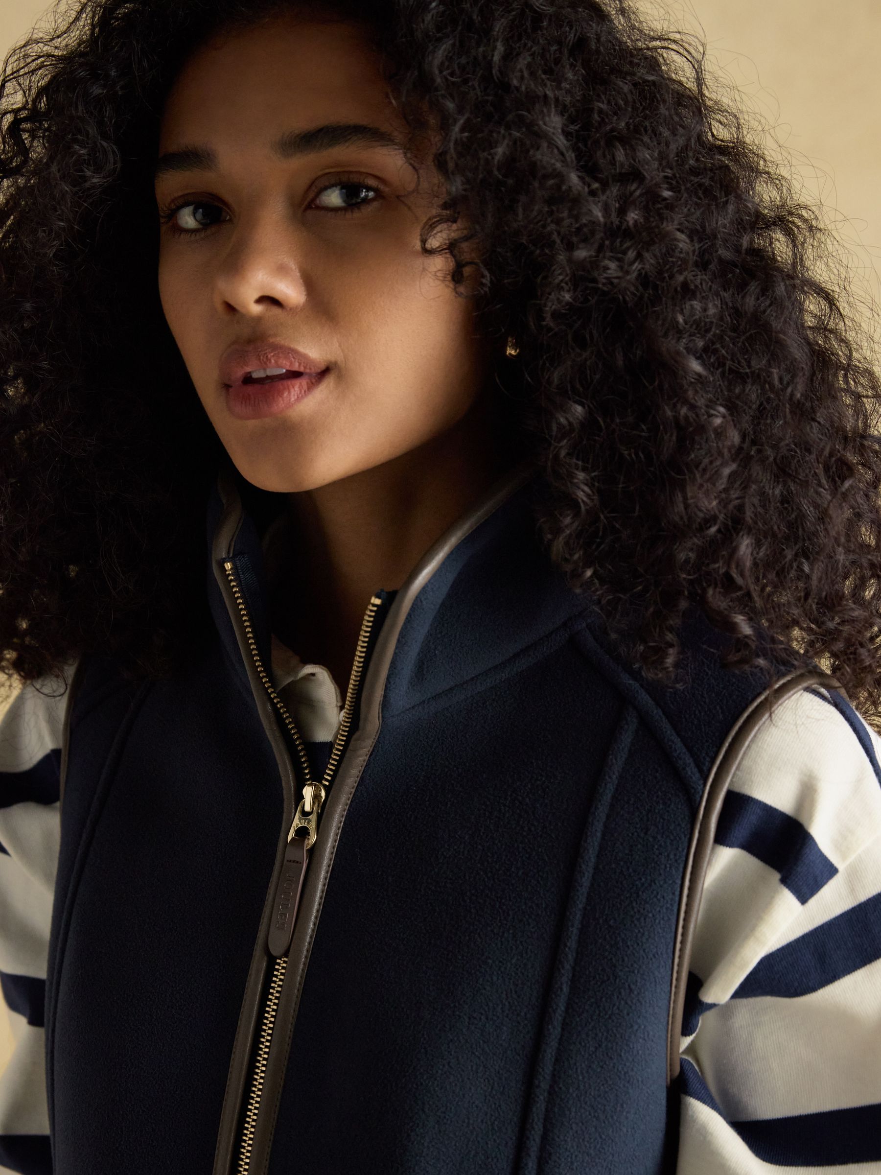 Fairbourne Navy Fleece Gilet - Image 7 of 7