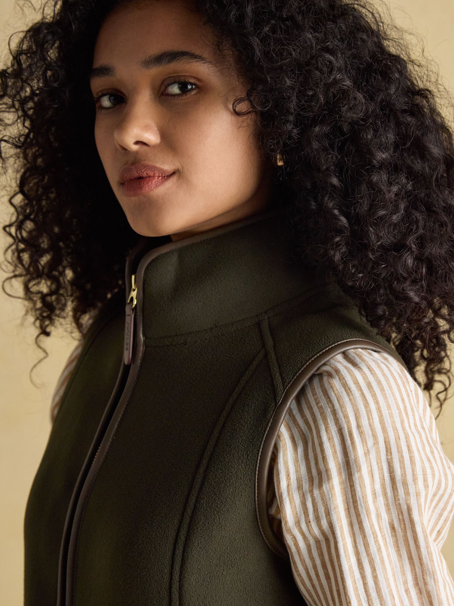 Fairbourne Green Fleece Gilet - Image 5 of 12