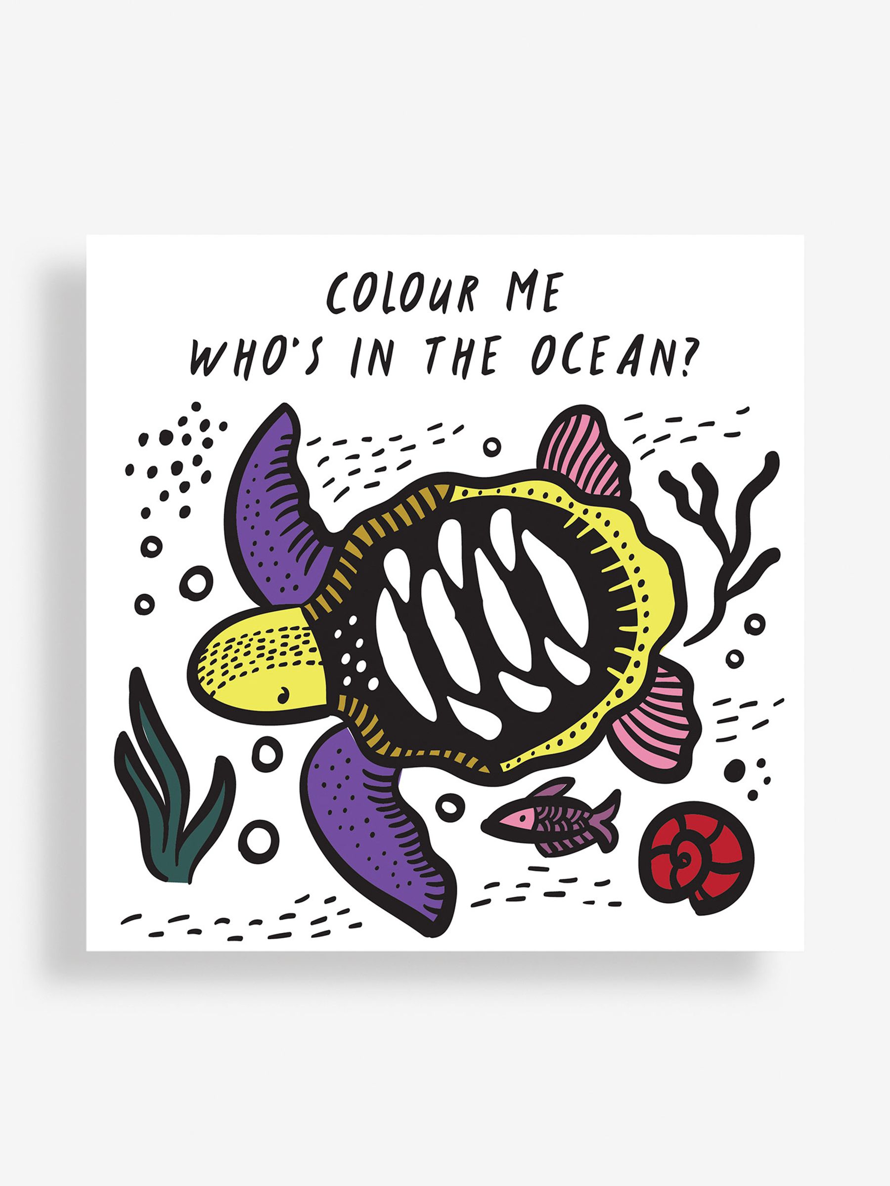 Wee Gallery Colour Me: Who's in the Ocean? Bath Book - Image 1 of 2