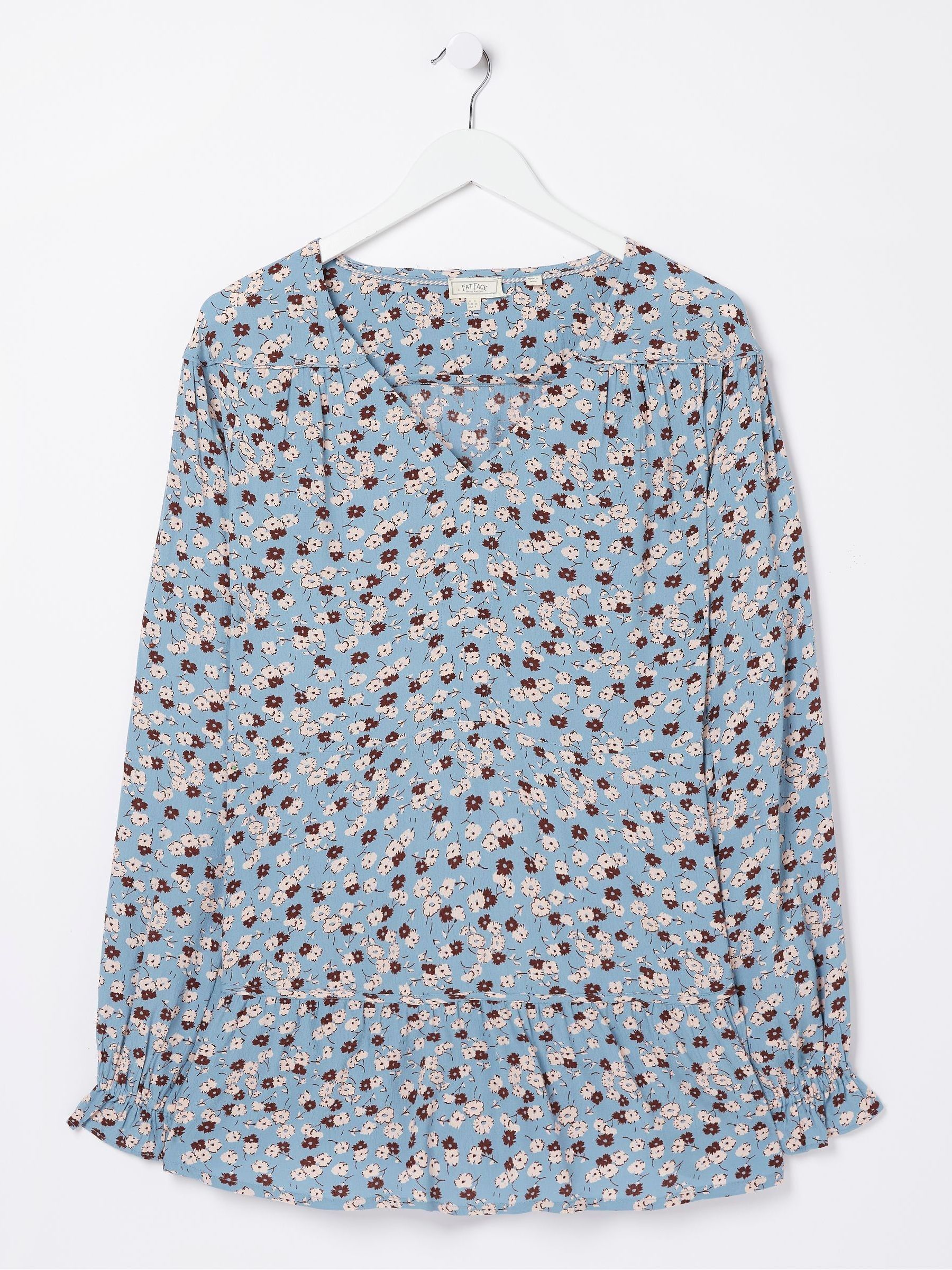 Blue Dylan Tonal Longline Blouse - Image 5 of 5 Blue Dylan Tonal Longline Blouse - Image 5 of 5