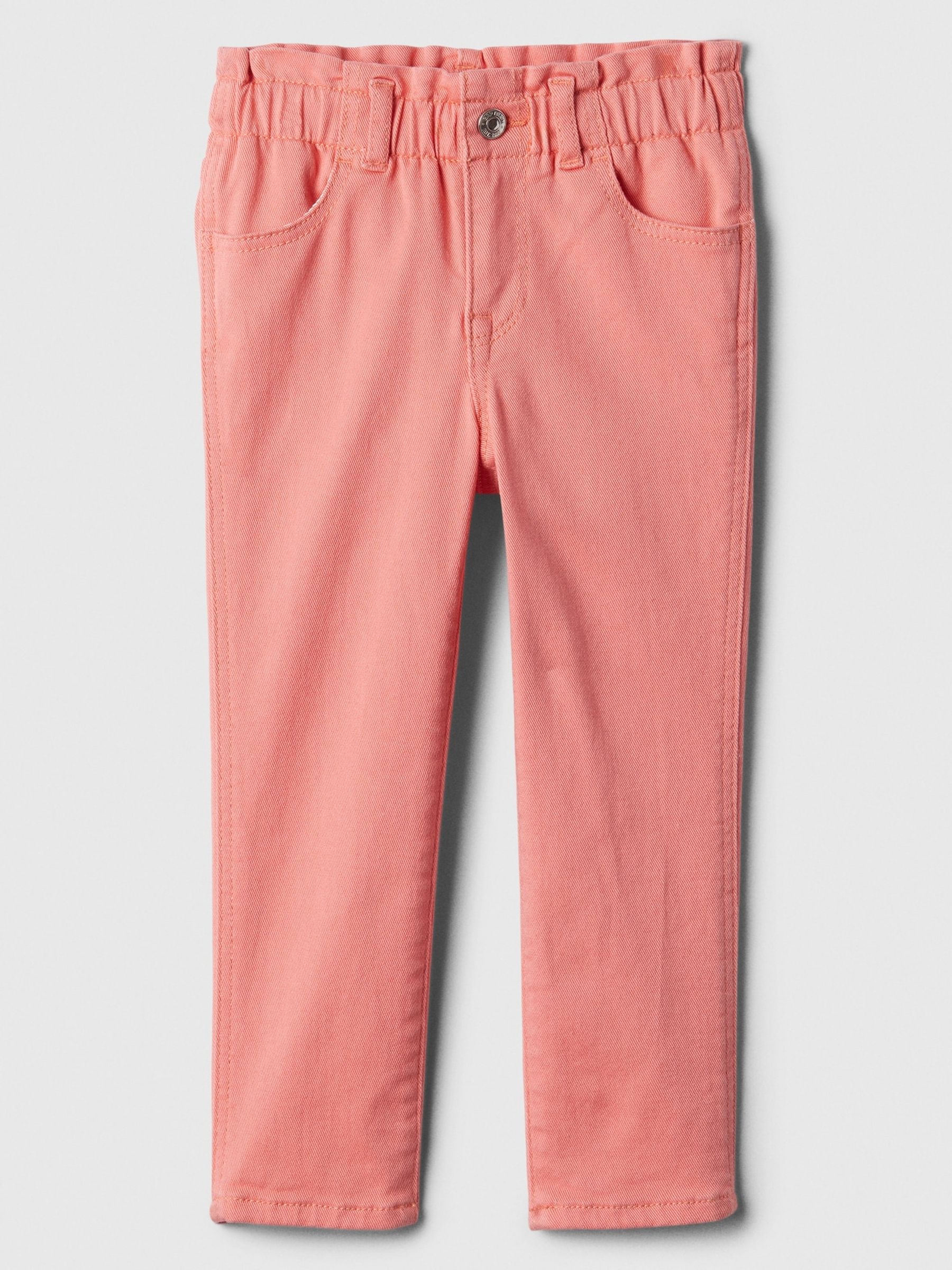 Pink Paperbag Mom Jeans (6mths-5yrs) - Image 1 of 3