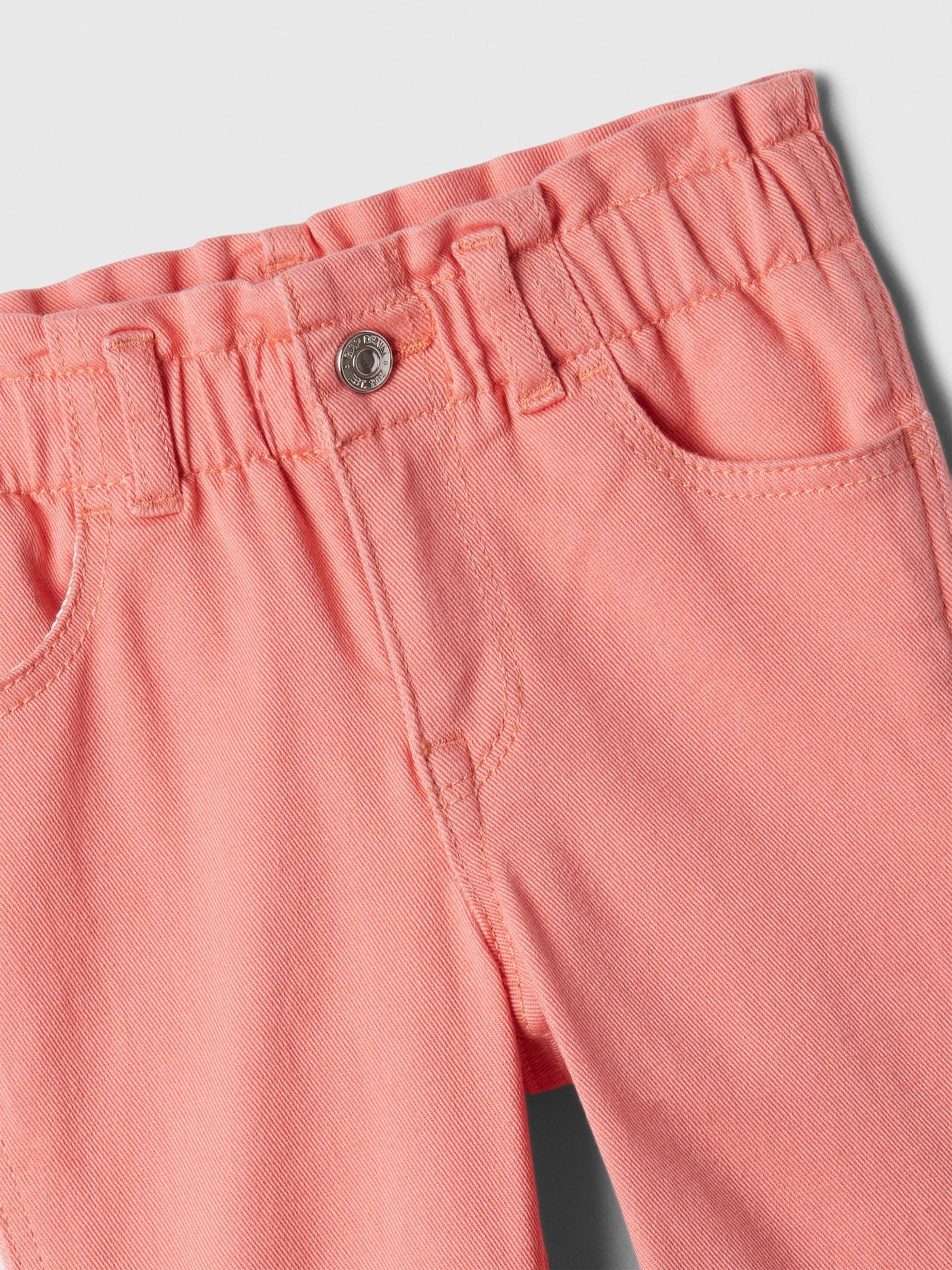 Pink Paperbag Mom Jeans (6mths-5yrs) - Image 3 of 3