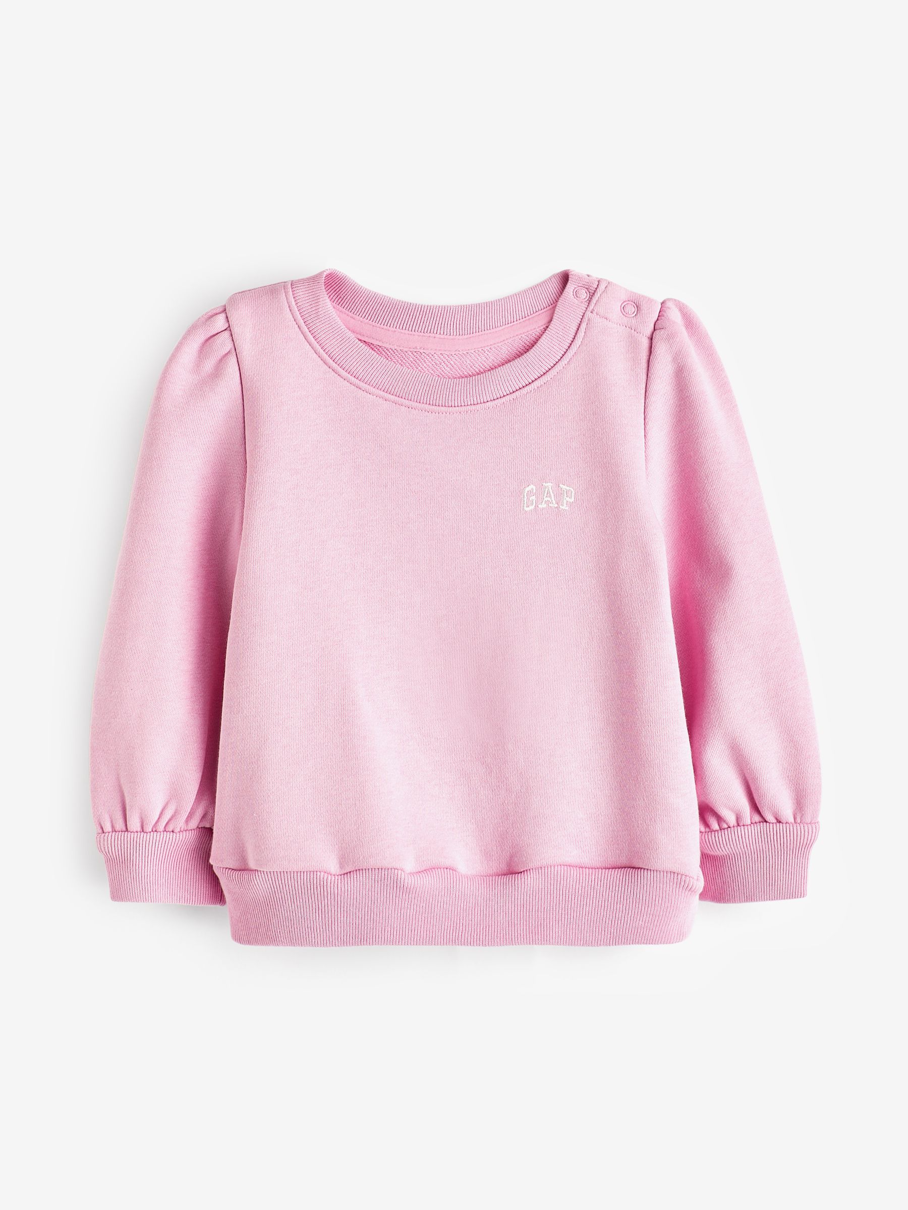 Pink Logo Long Sleeve Baby Crew Neck Sweatshirt (6mths-5yrs) - Image 1 of 3