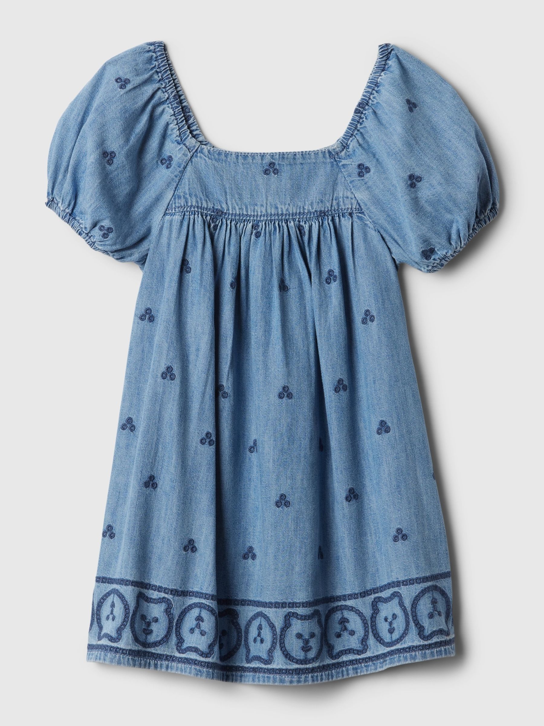 Blue Embroidered Denim Dress (6mths-5yrs) - Image 1 of 1