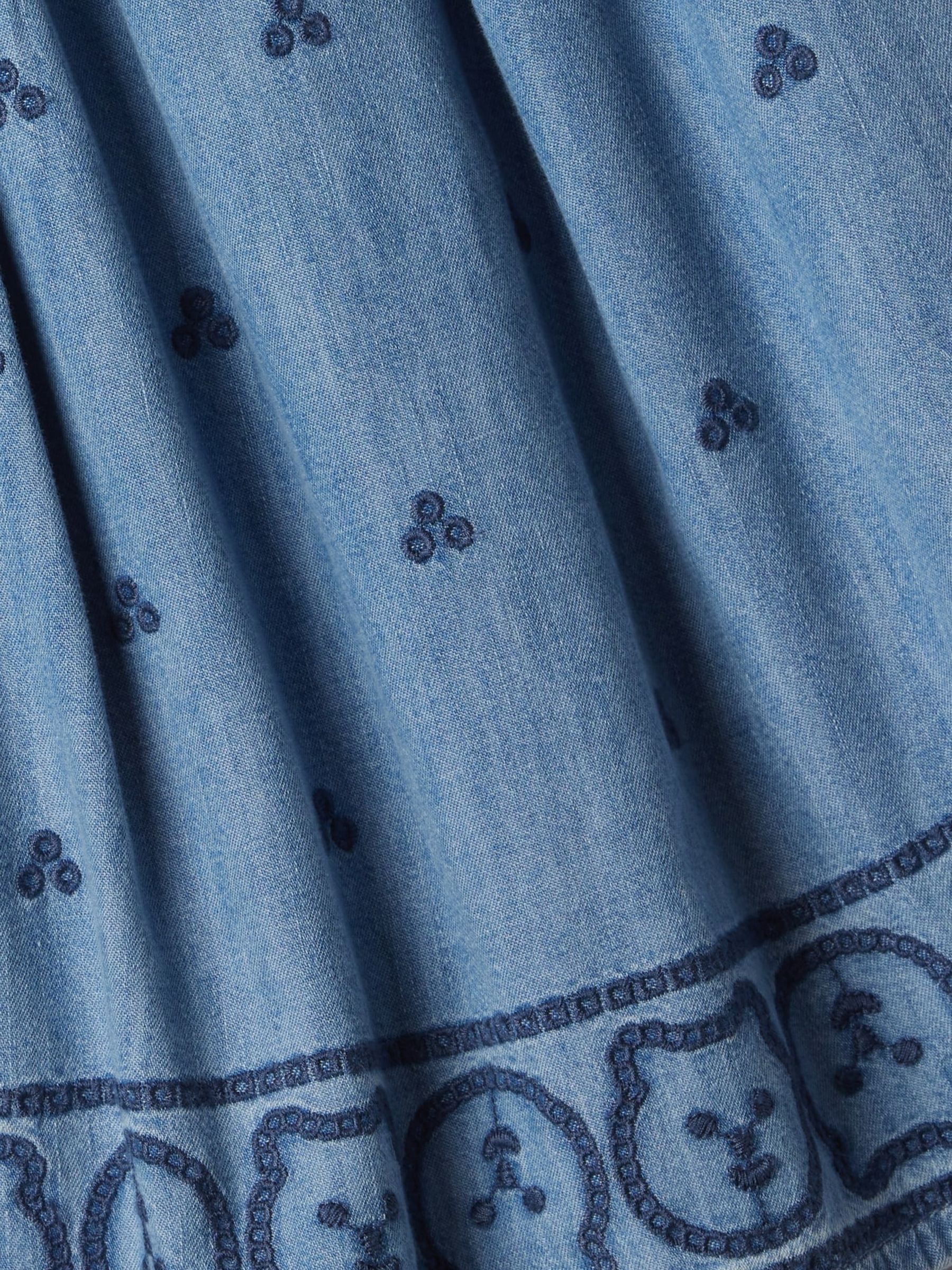 Blue Embroidered Denim Dress (6mths-5yrs) - Image 3 of 3