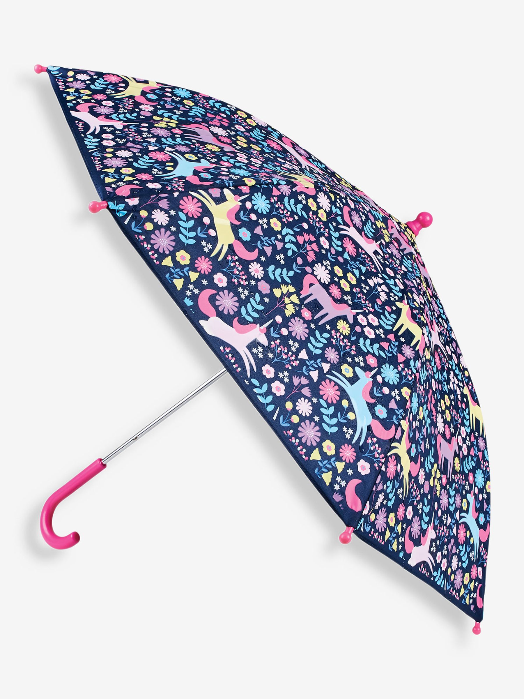Navy Kids' Unicorn Colour Change Umbrella - Image 1 of 2