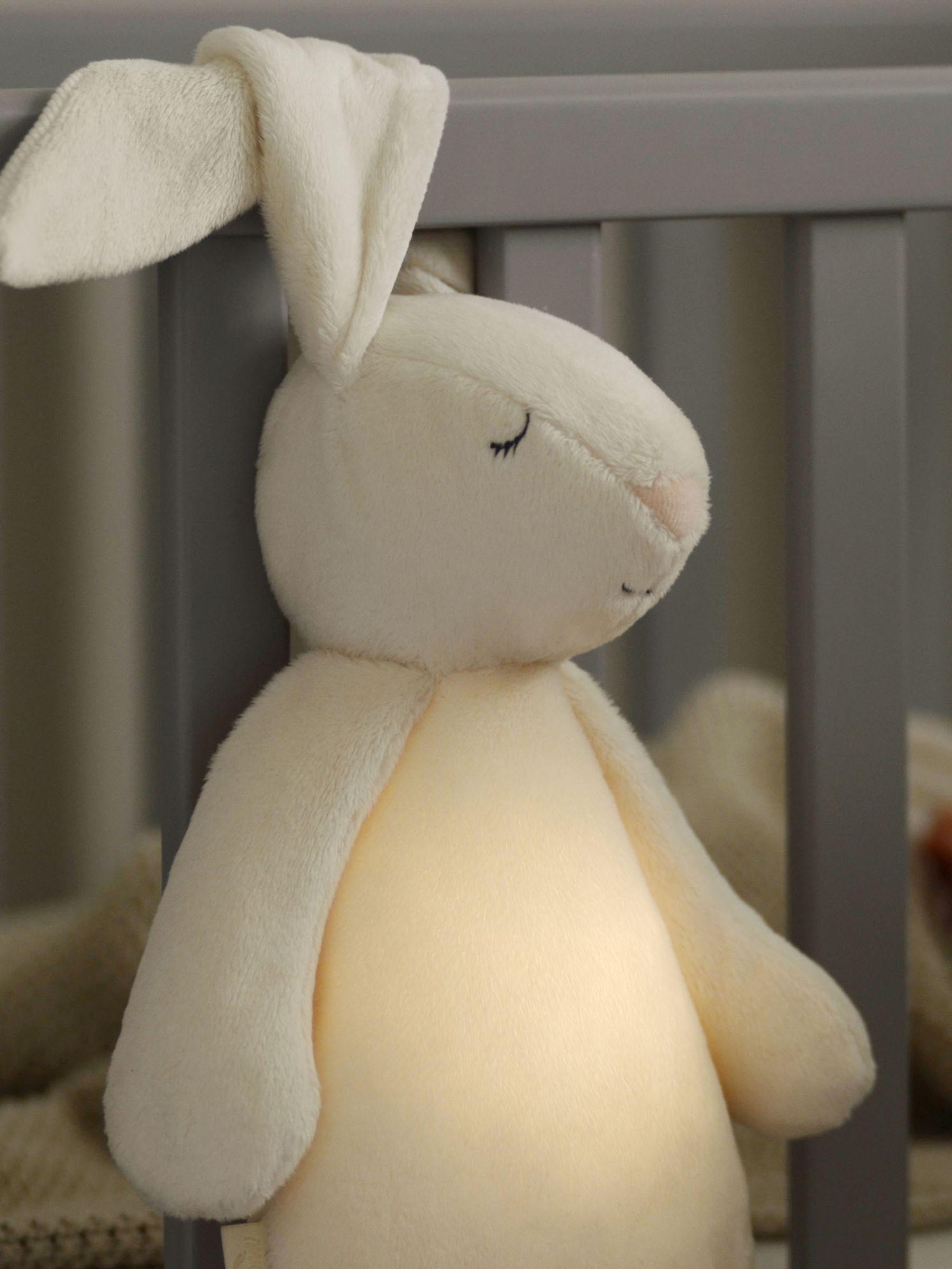 Moonie Humming Friend Rabbit Nightlight Cream - Image 1 of 12