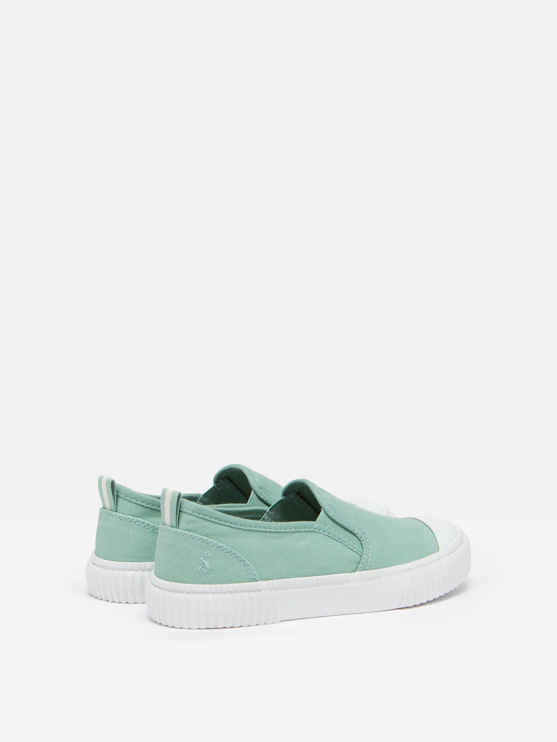 Peasy Green Slip On Plimsolls - Image 2 of 6
