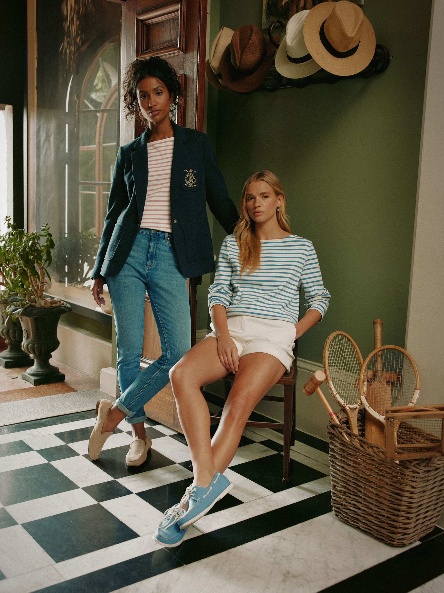 Albury Navy Cotton Blazer - Image 6 of 6