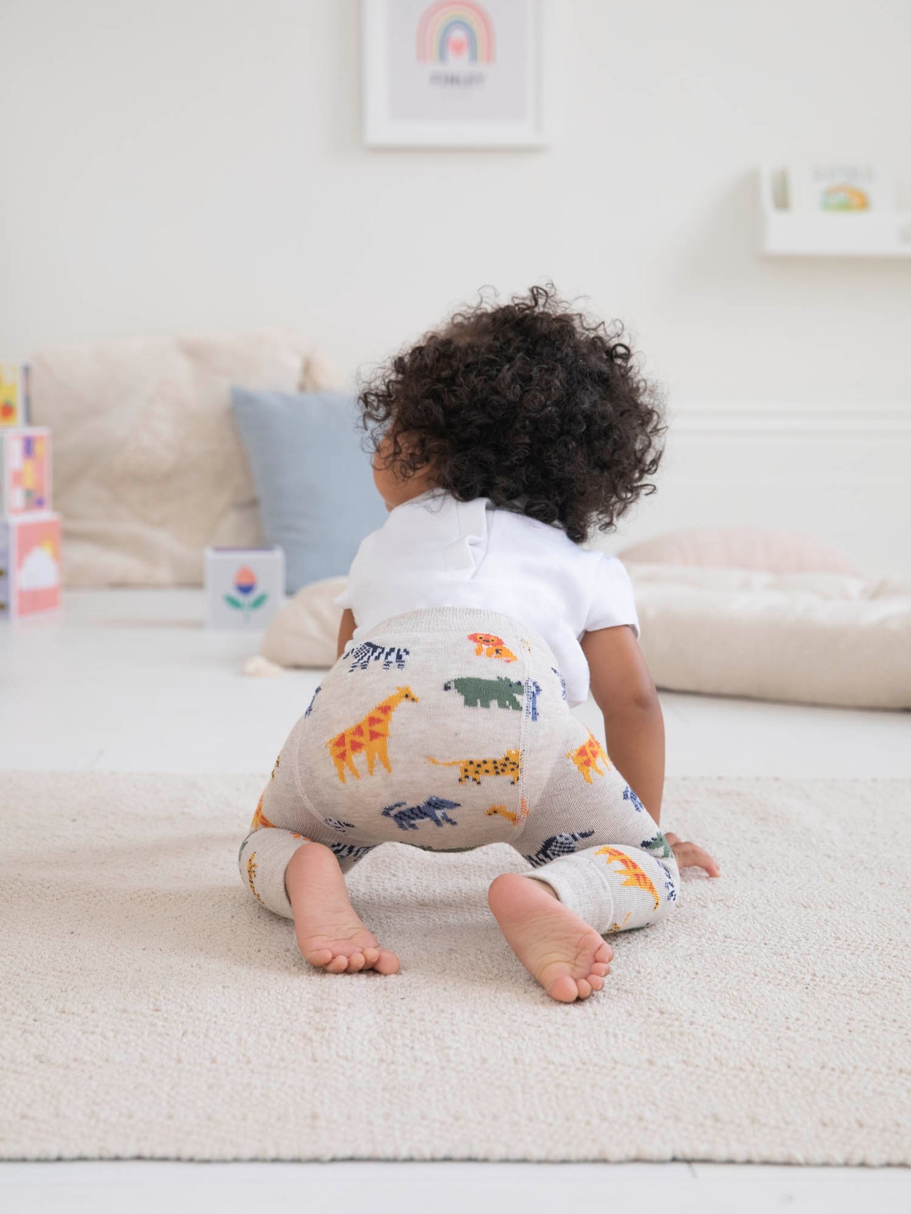 Natural Safari Knitted Leggings - Image 2 of 3