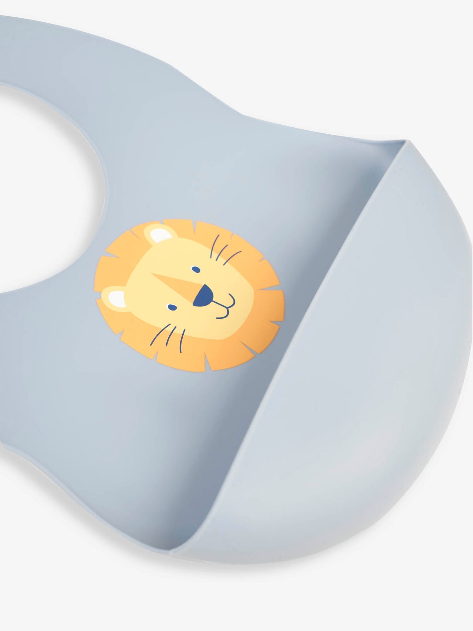 Yellow Safari 2-Pack Silicone Bib Set - Image 3 of 7