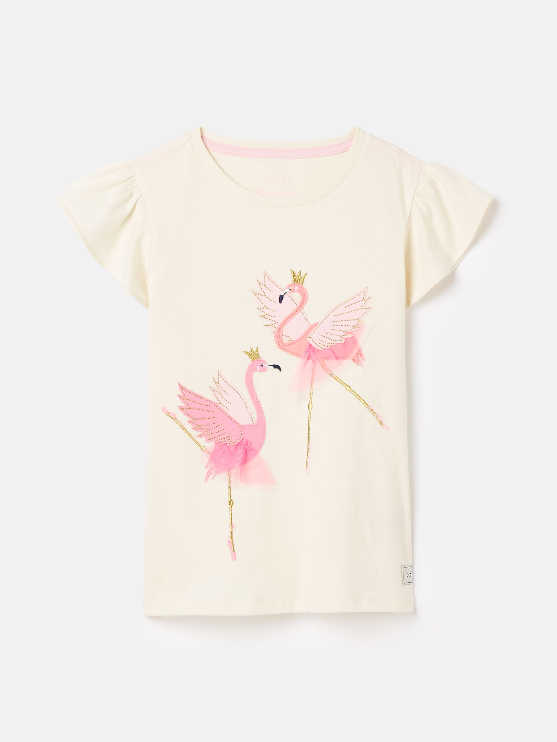 Girls' Flutter Astra White Short Sleeve Artwork T-Shirt - Image 1 of 5