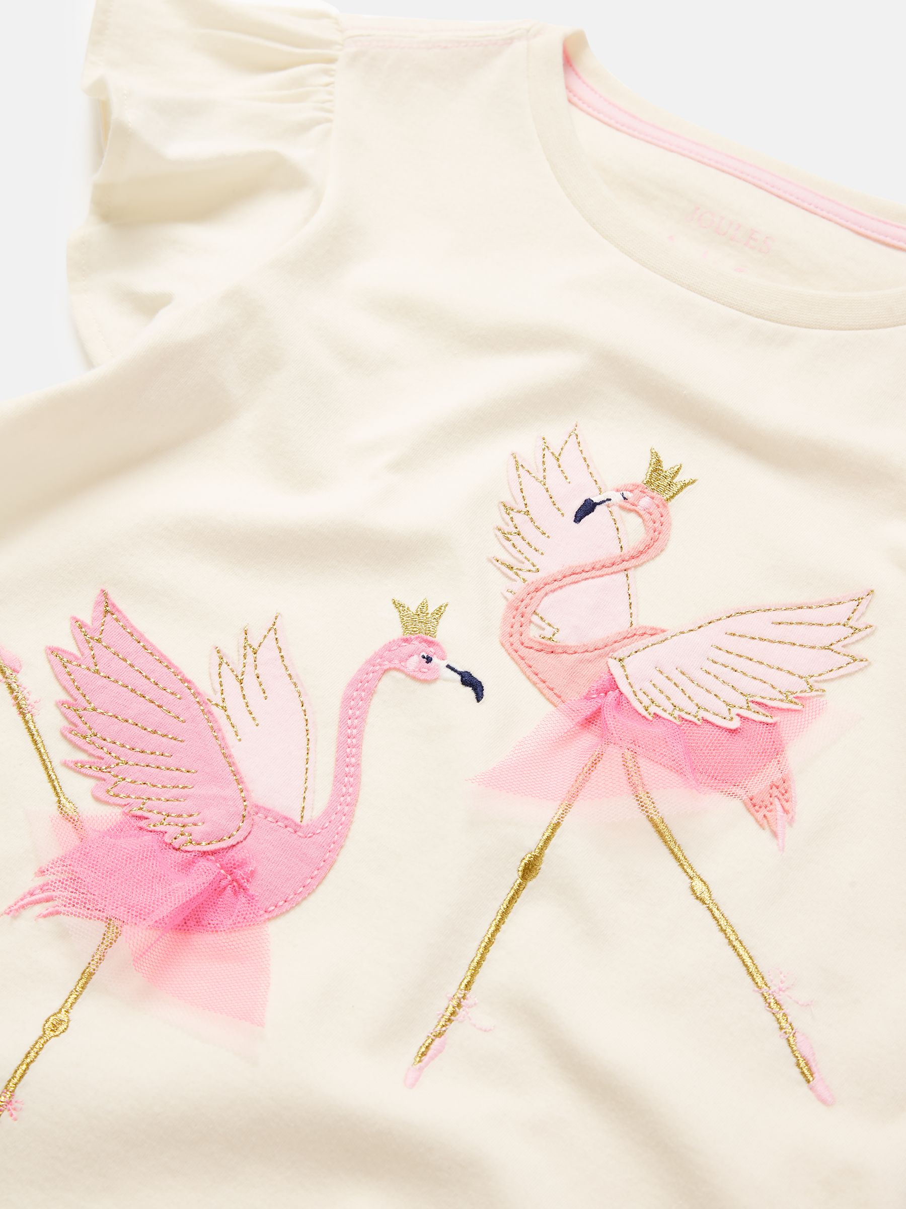 Girls' Flutter Astra White Short Sleeve Artwork T-Shirt - Image 3 of 5