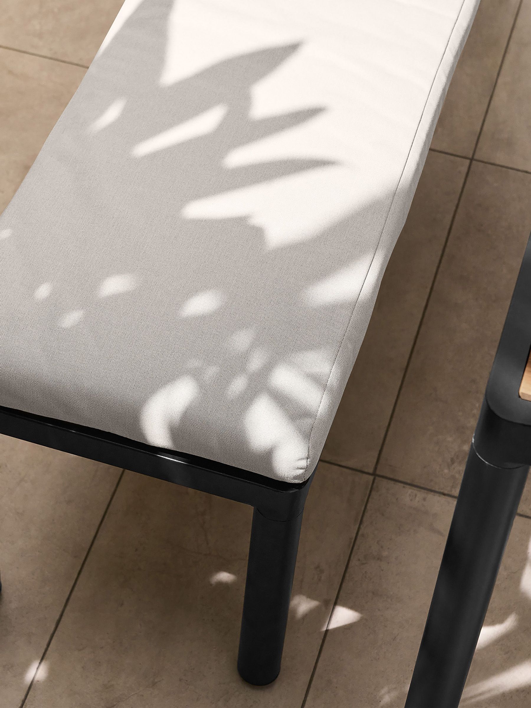 Sassari Garden Dining Bench Set in Grey - Image 9 of 9