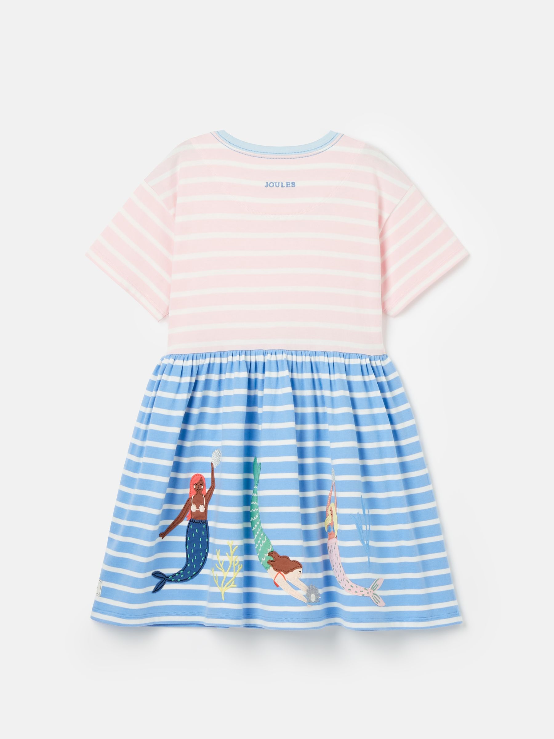 Skye Pink & Blue Jersey T-Shirt Dress - Image 2 of 7
