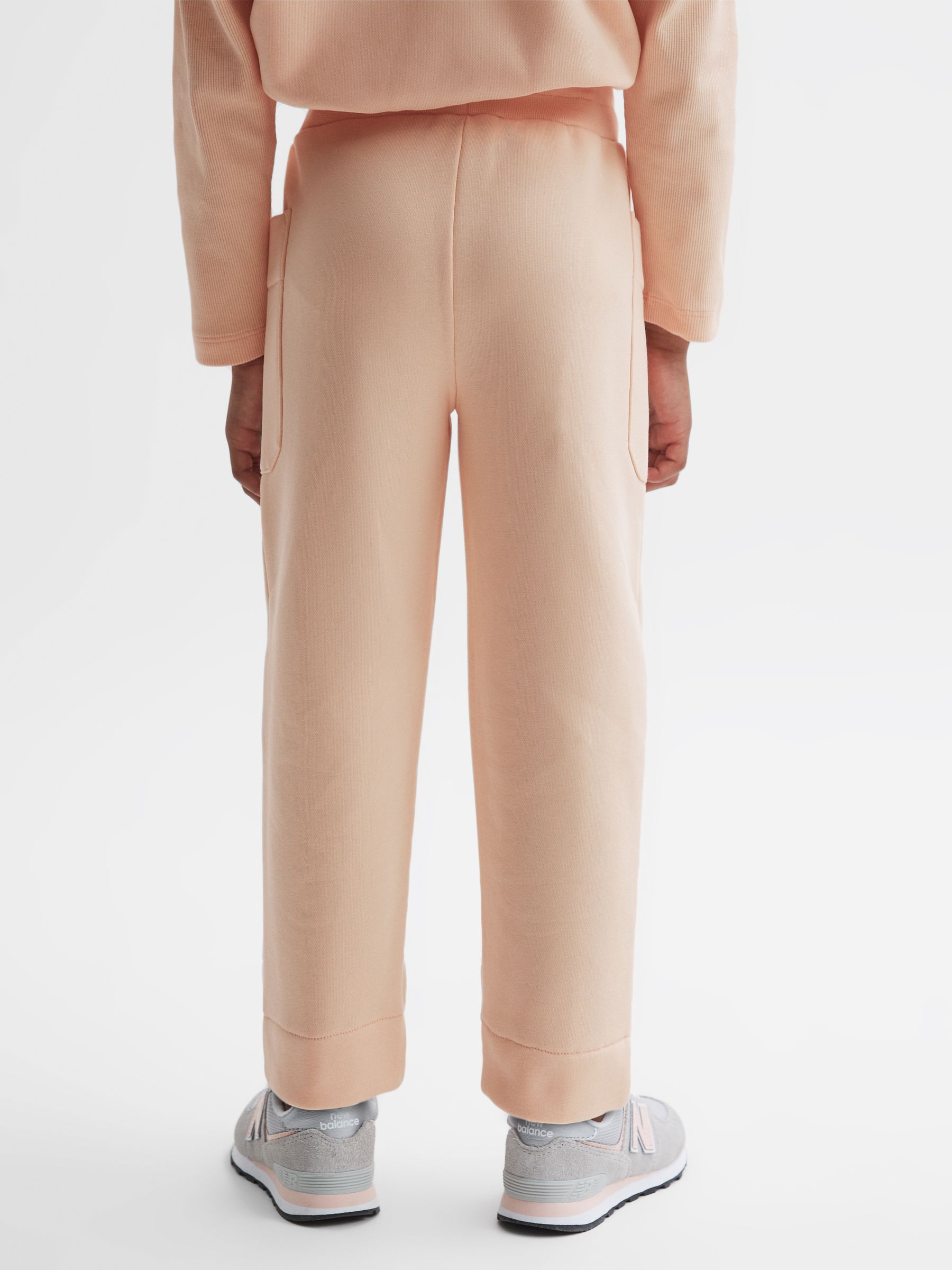 9-14 yrs Drawstring Front Seam Joggers in Pink - Image 5 of 6