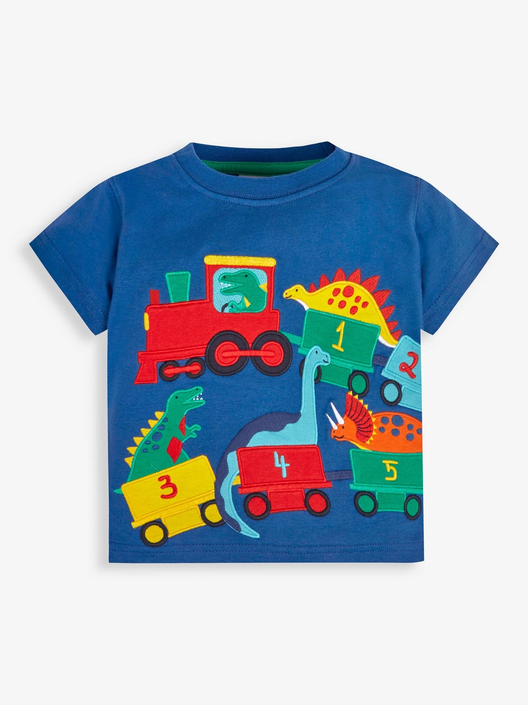 Cobalt Dino Train Appliqué T-Shirt - Image 1 of 2