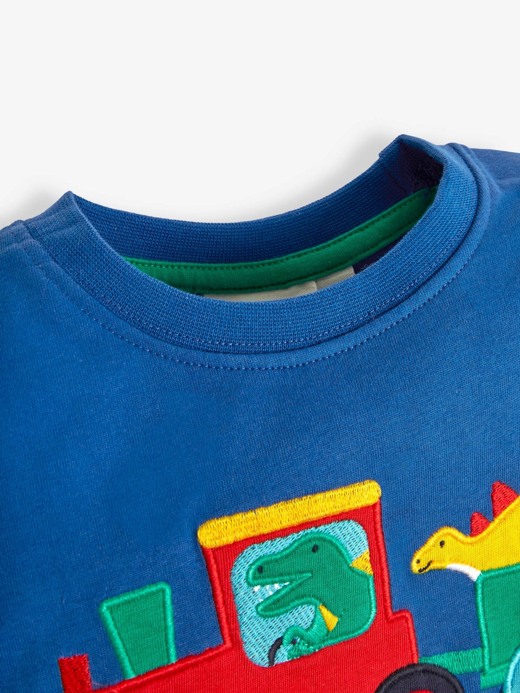 Cobalt Dino Train Appliqué T-Shirt - Image 2 of 2