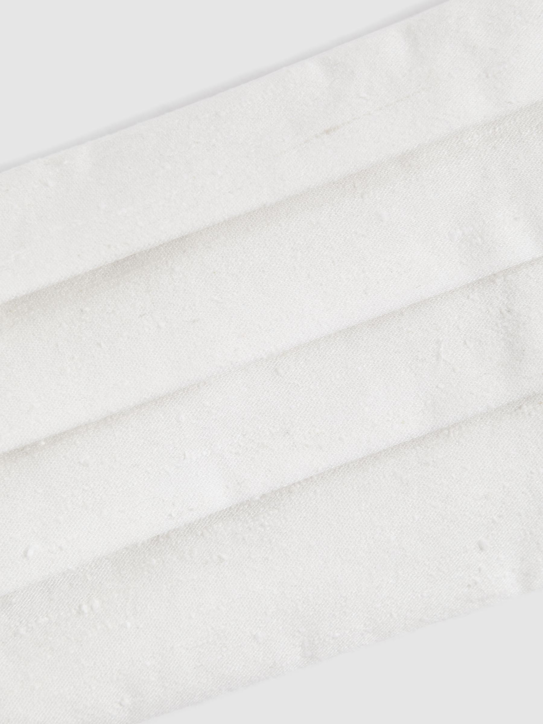 Silk Blend Pleated Cummerbund in Ecru - Image 4 of 4