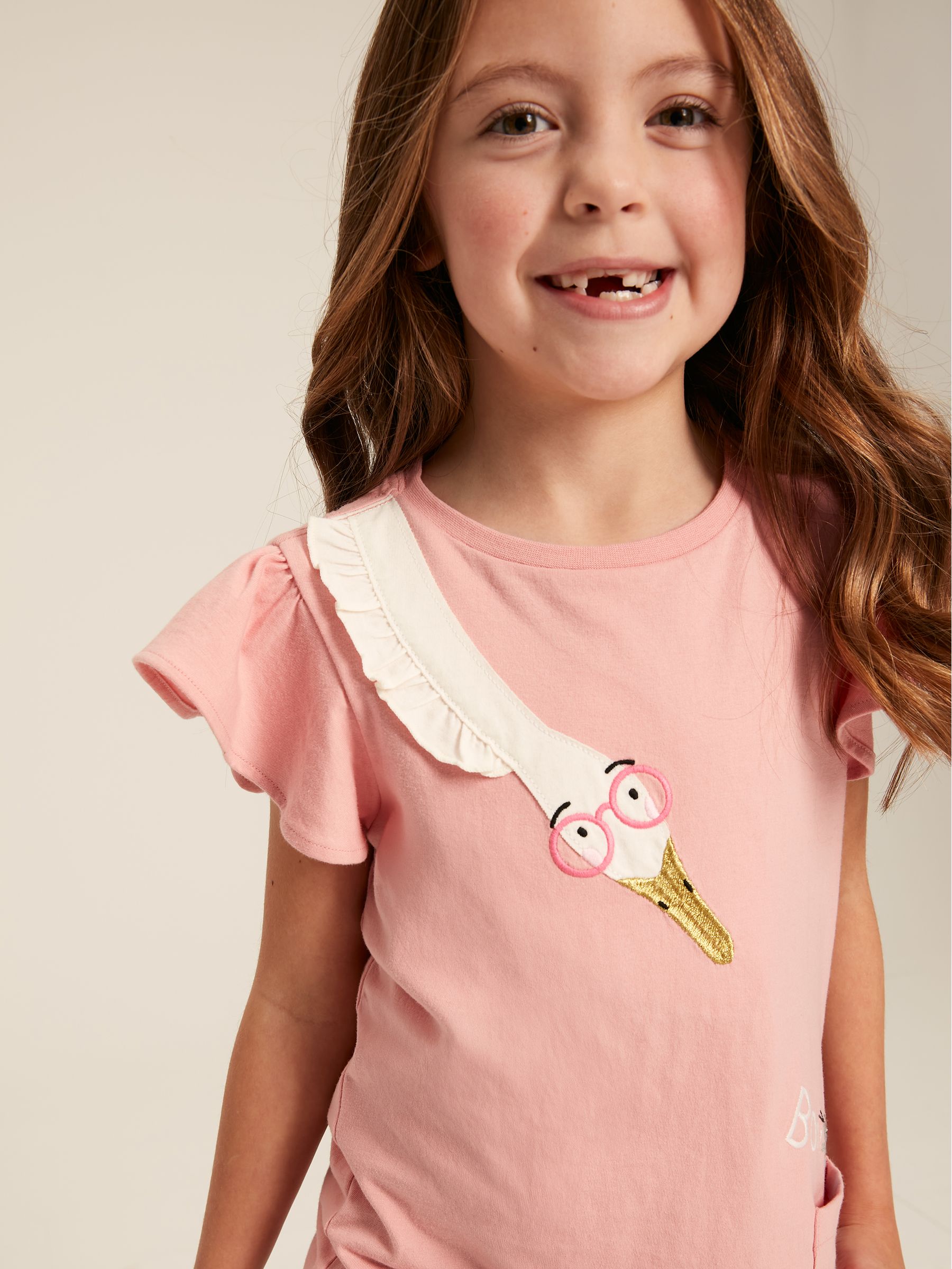 Girls' Flutter Astra Pink Short Sleeve Artwork T-Shirt - Image 7 of 13