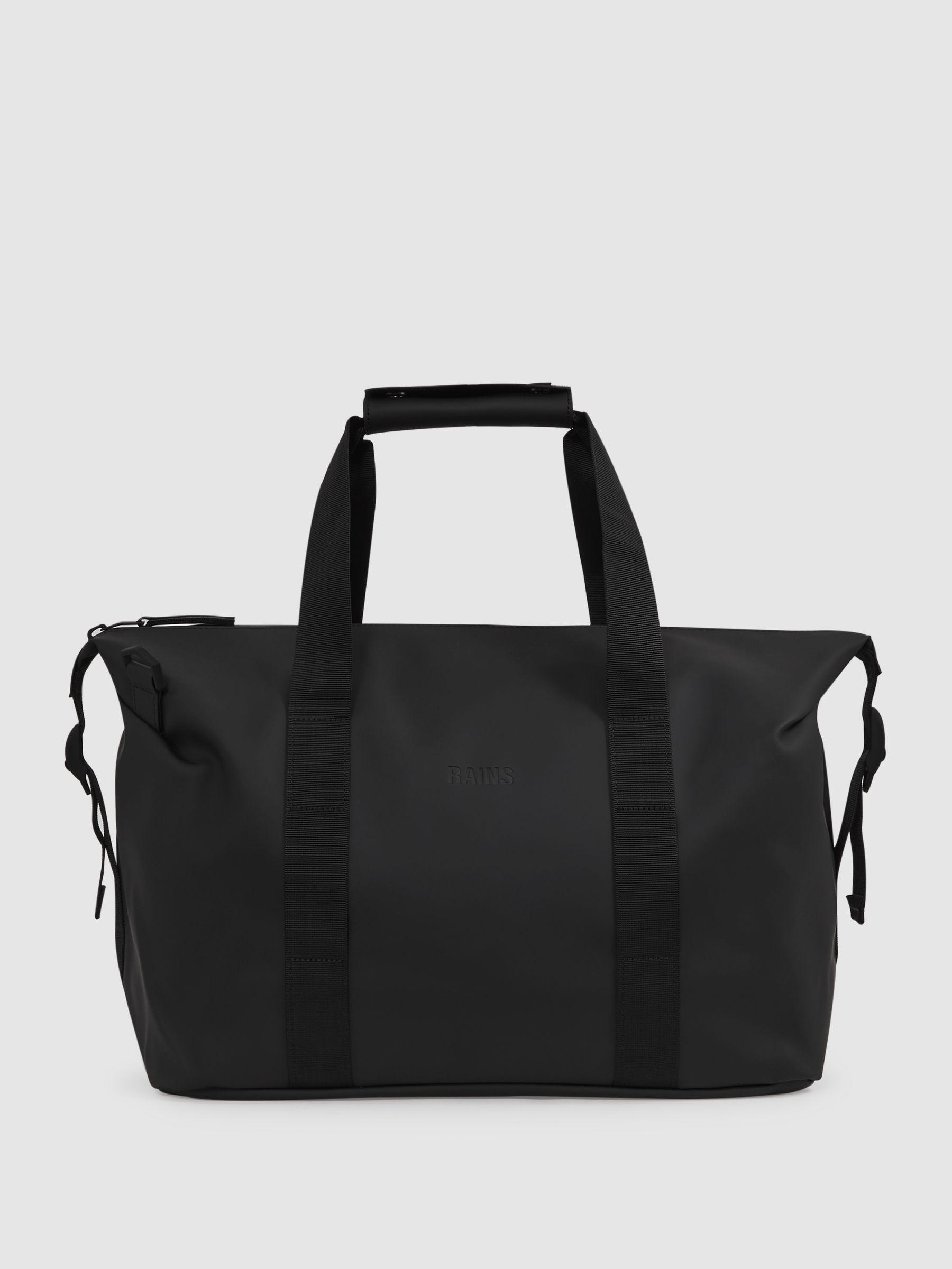 duffel bag small rains Texel Waterproof Convertible Backpack, 11.4 gal | Waterproof PU duffel for women and men; 43 L convertible backpack, U-shaped zip, internal mesh pockets, padded straps The lower part of the flap is also equipped with two mesh pockets with zipper RAINS Texel Duffel Bag Small