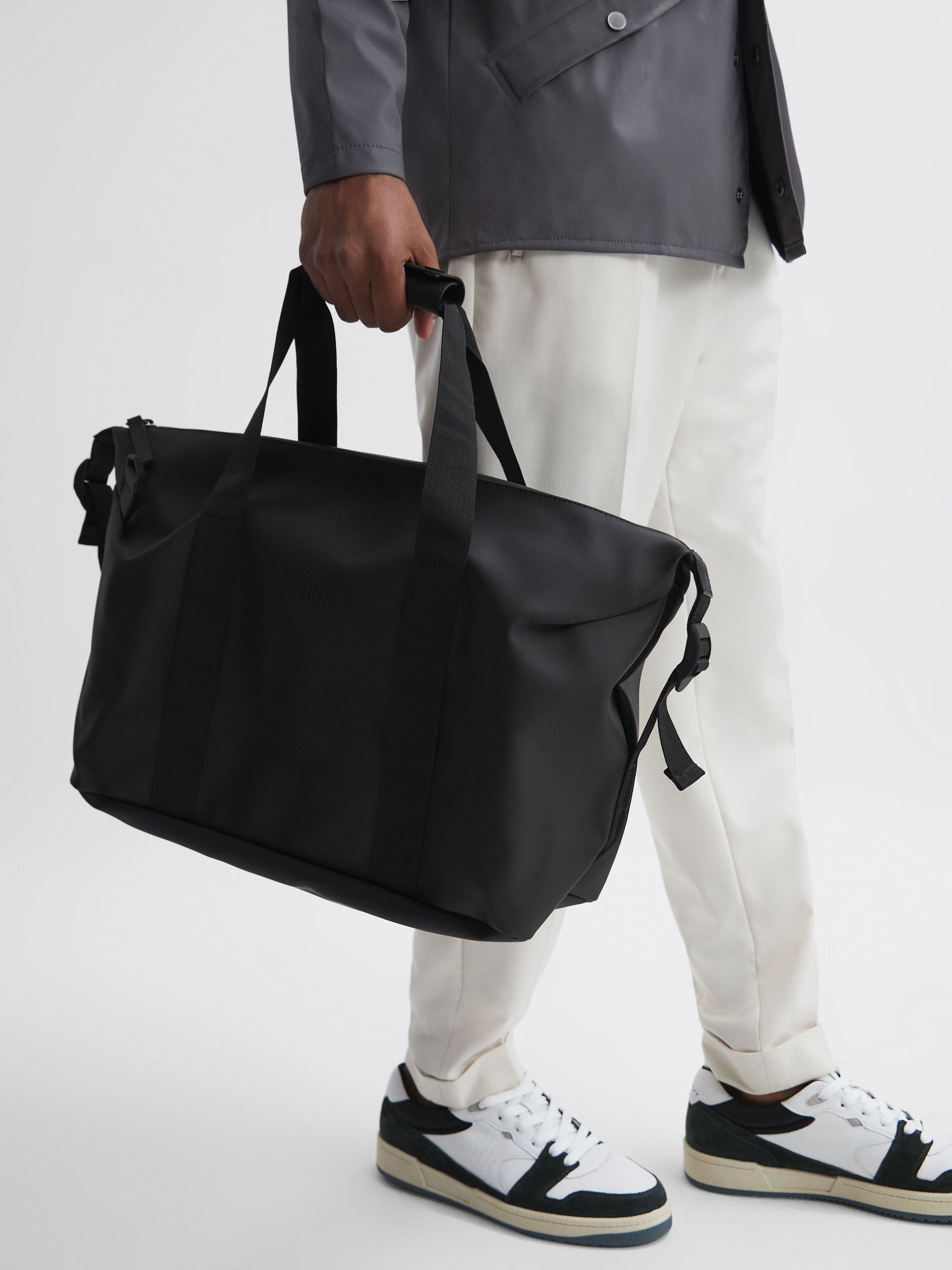 Rains Small Weekend Bag in Black - Image 2 of 5