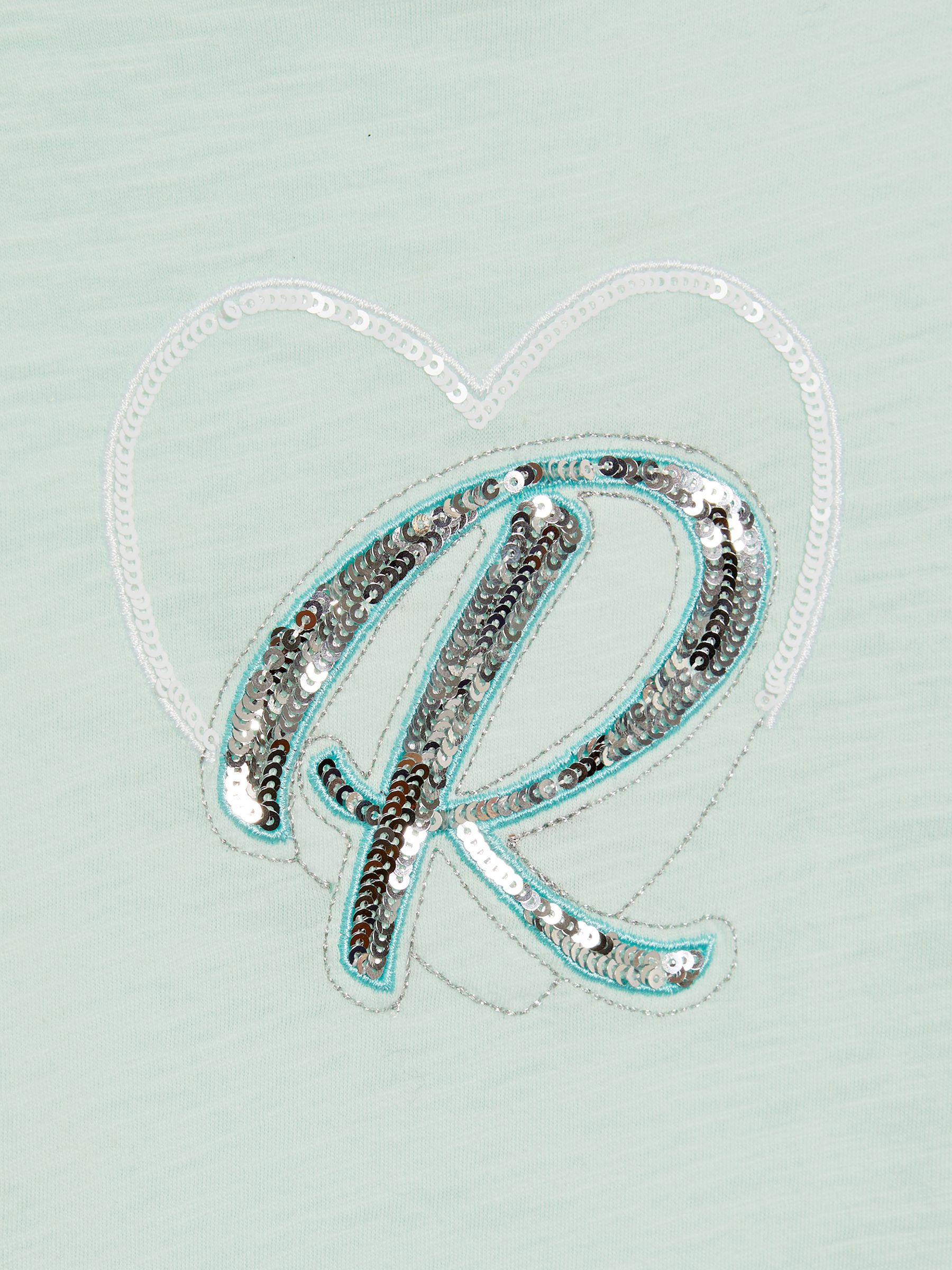 9-14 yrs Embellished Crew Neck T-Shirt in Sage - Image 6 of 6